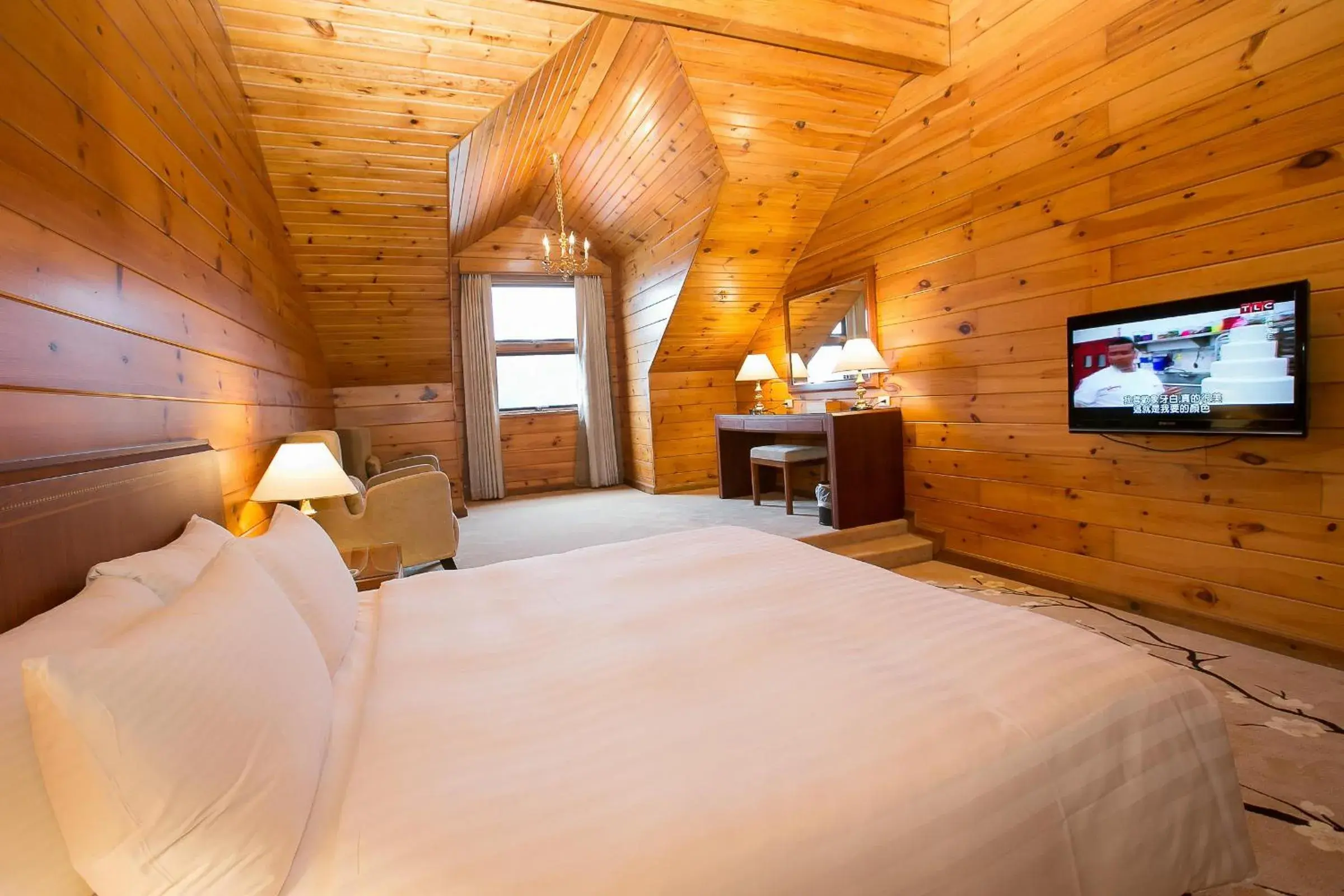 Bed in The Richforest Hotel- Sun Moon Lake Bed in The Richforest Hotel- Sun Moon Lake