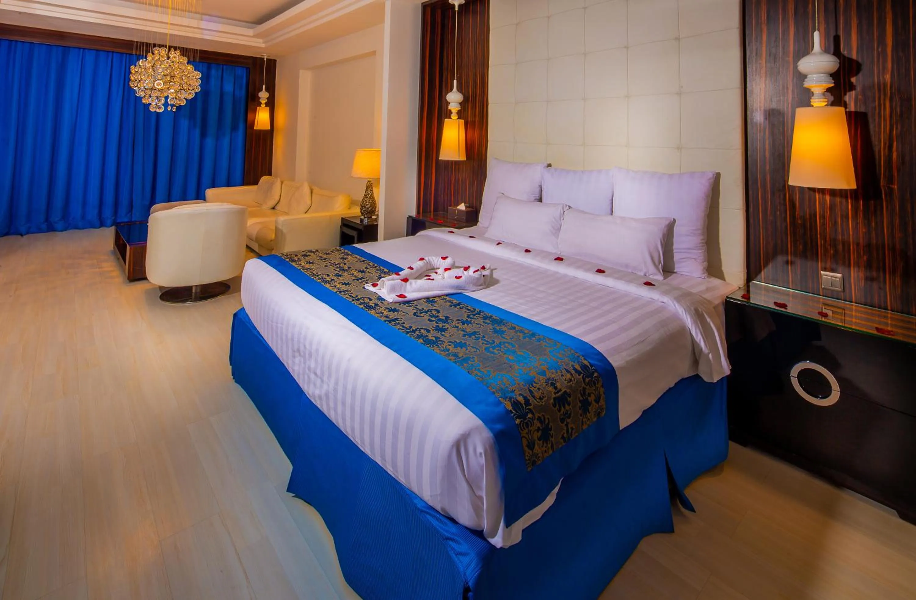 Bedroom, Bed in Nordic Palace and spa