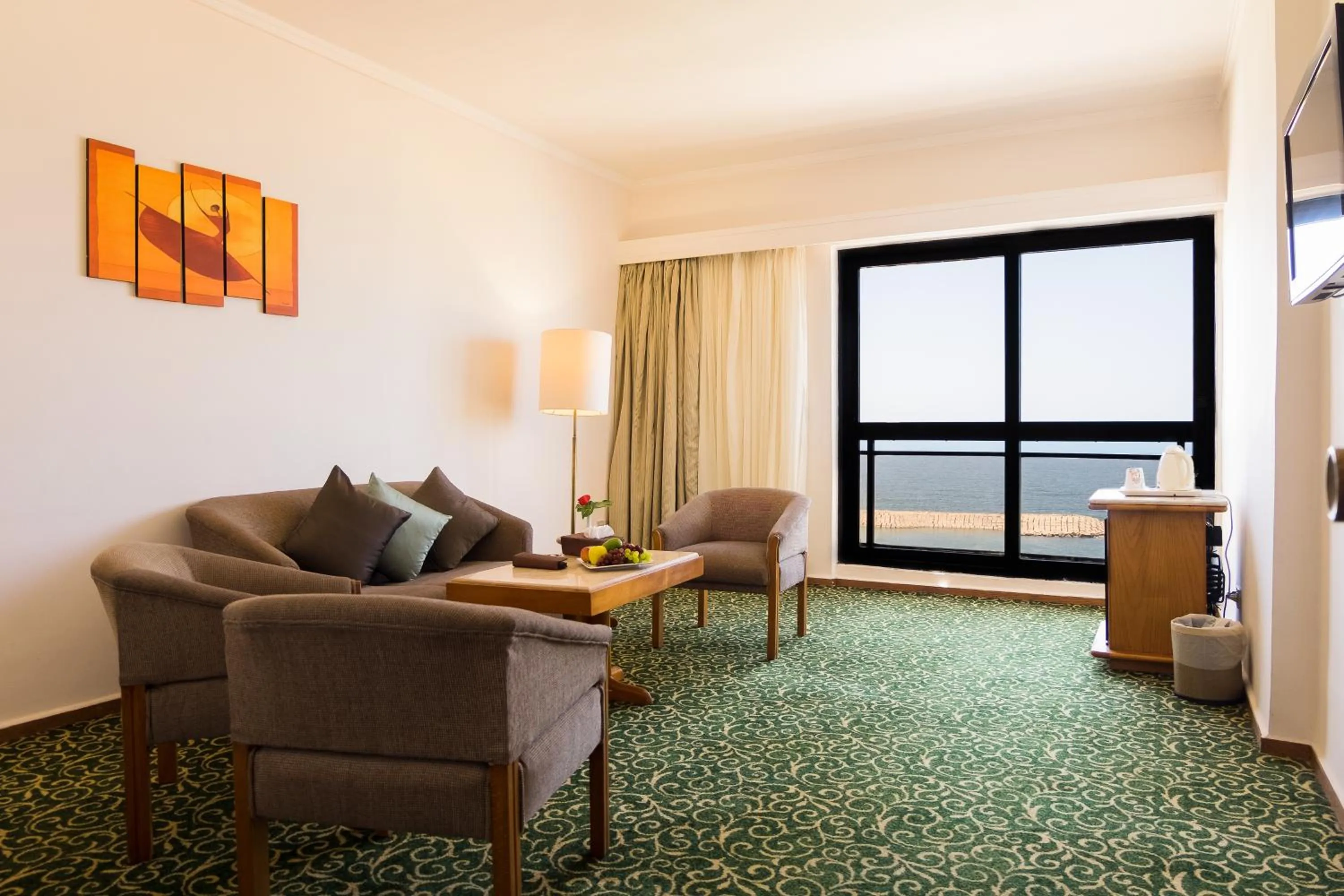 Living room in Plaza Hotel Alexandria