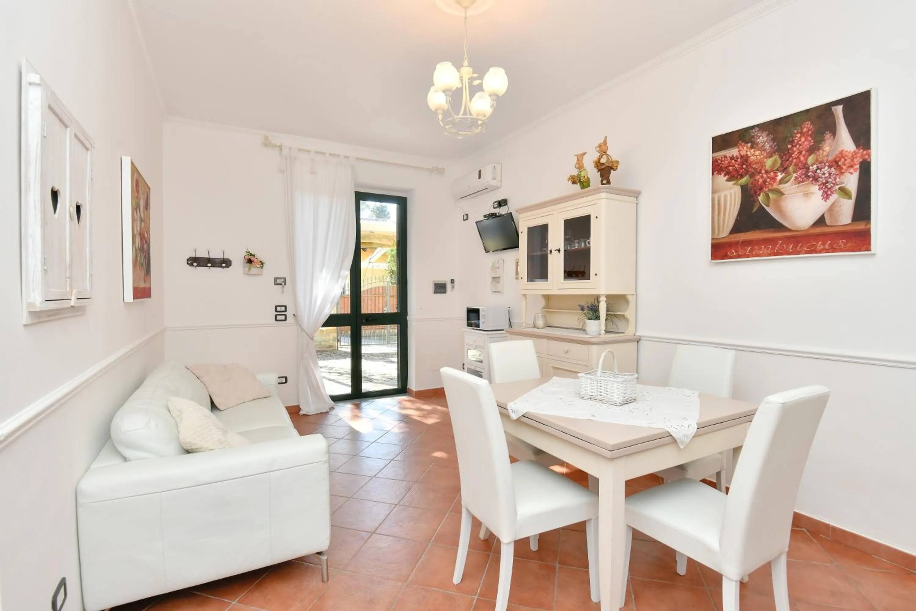 Living room in Villa Elaia