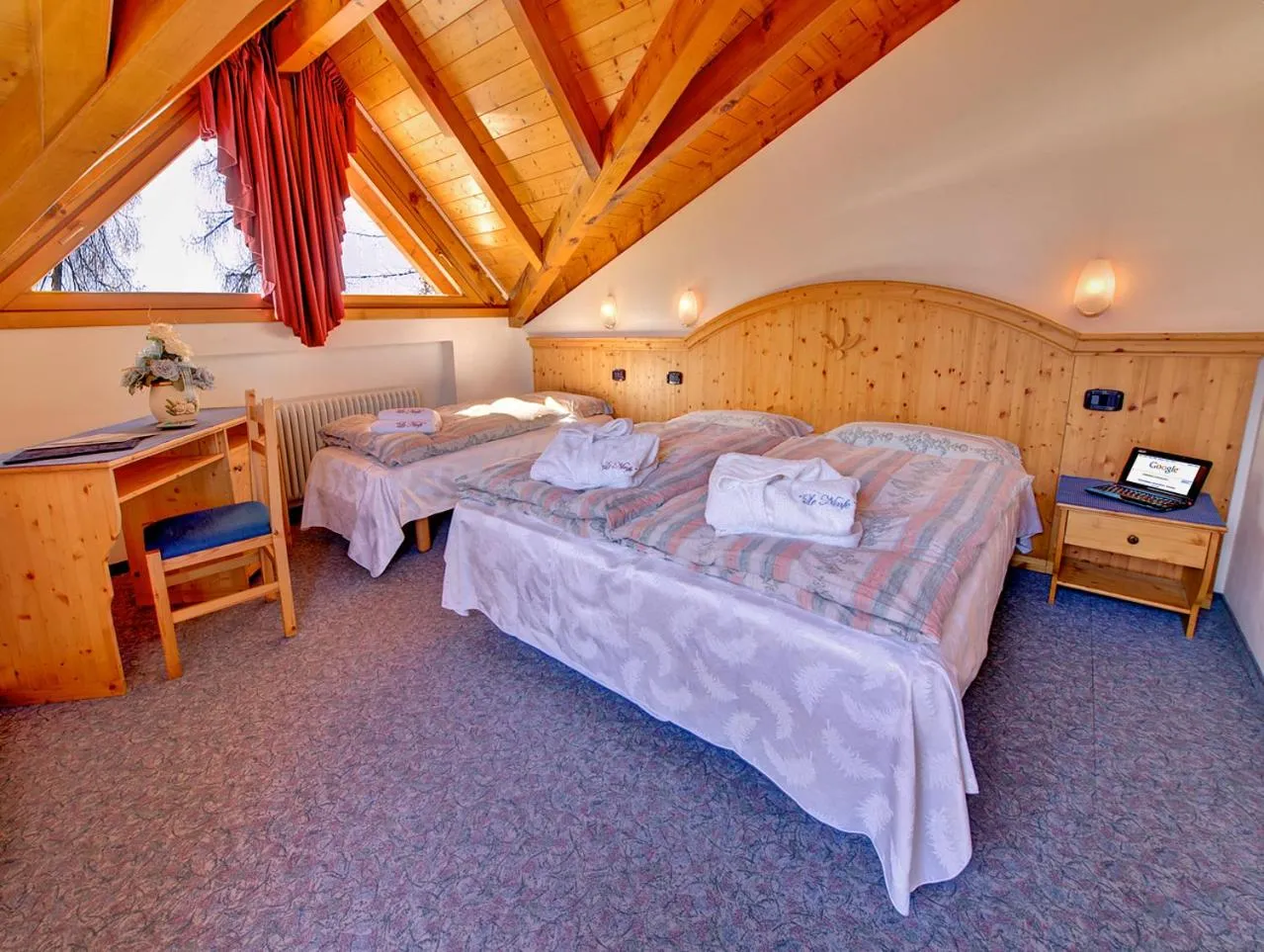 Bedroom, Bed in Hotel Negritella