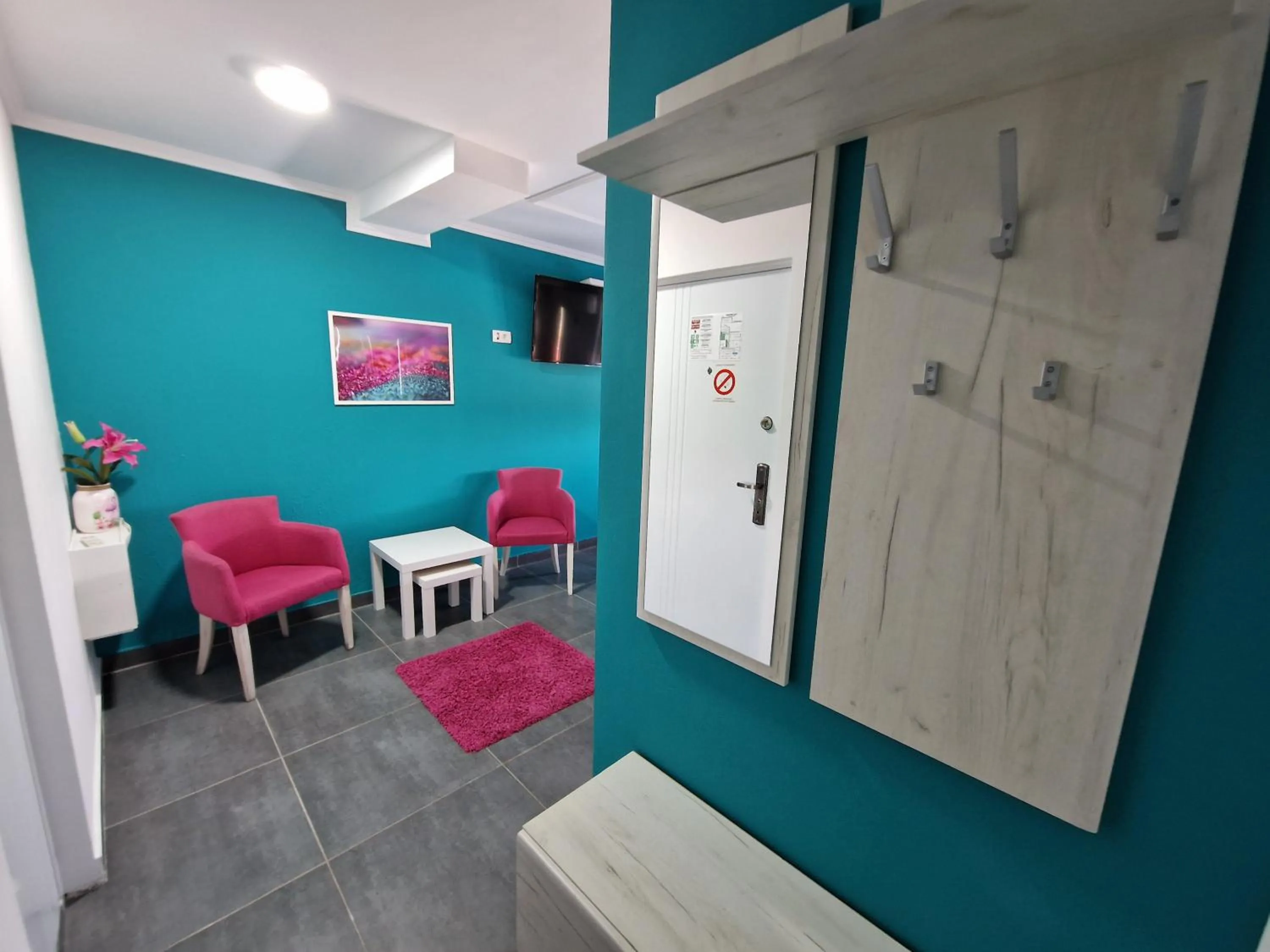 Seating area in Flamingo Resort