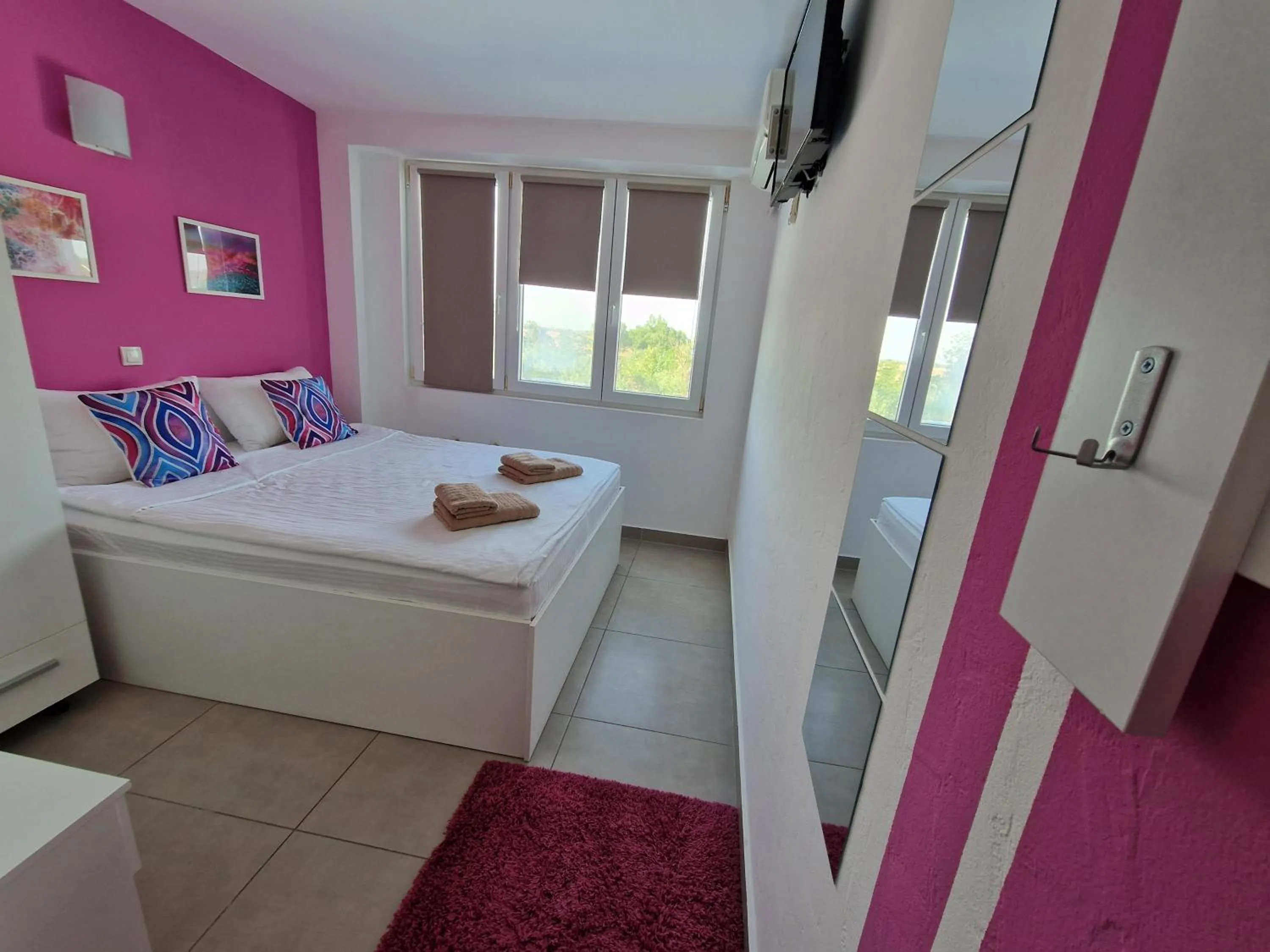 Bed in Flamingo Resort