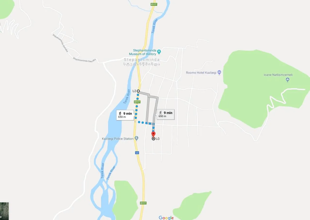 Location in Kazbegi Green Yard