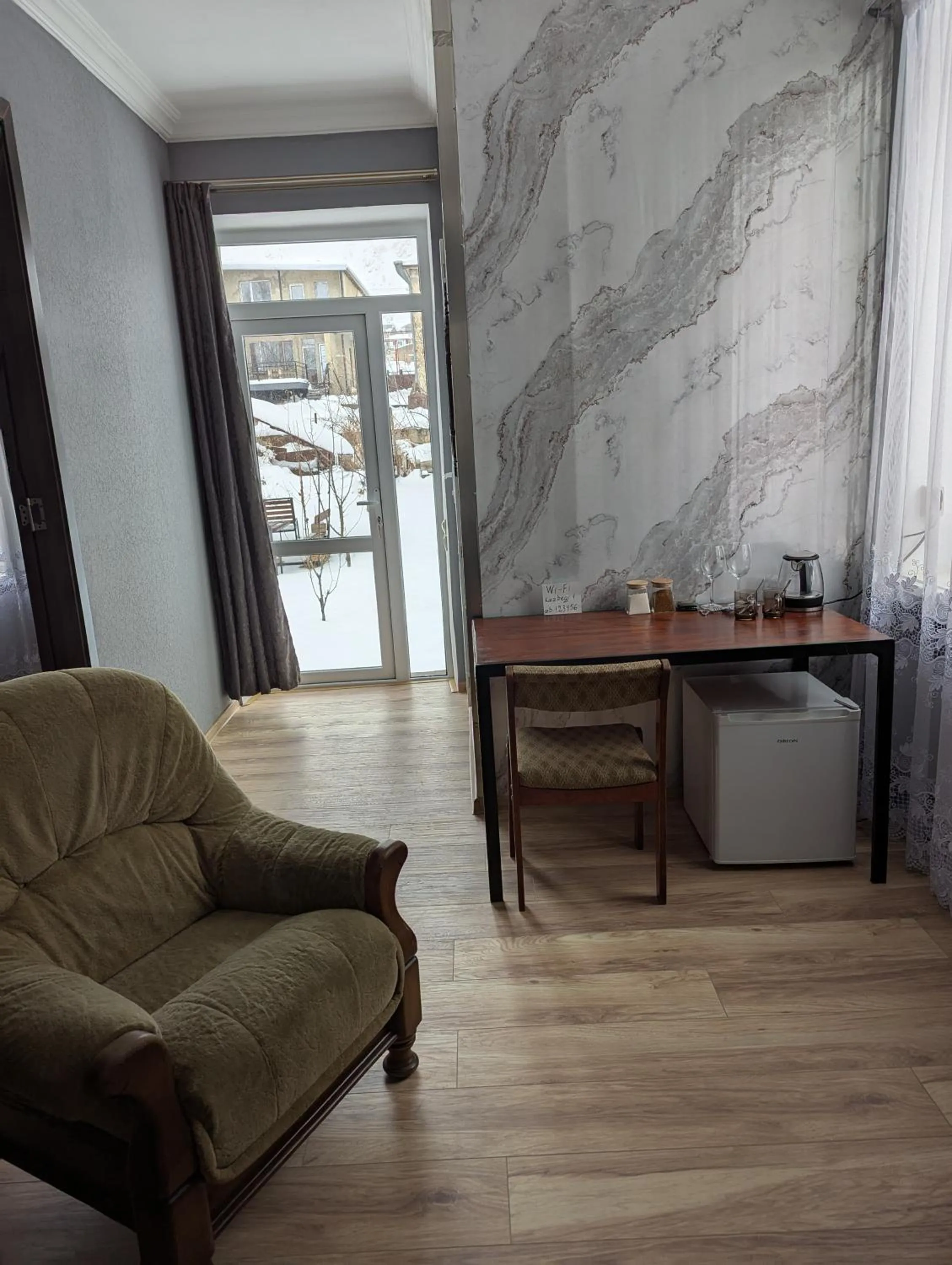 Seating area in Kazbegi Green Yard
