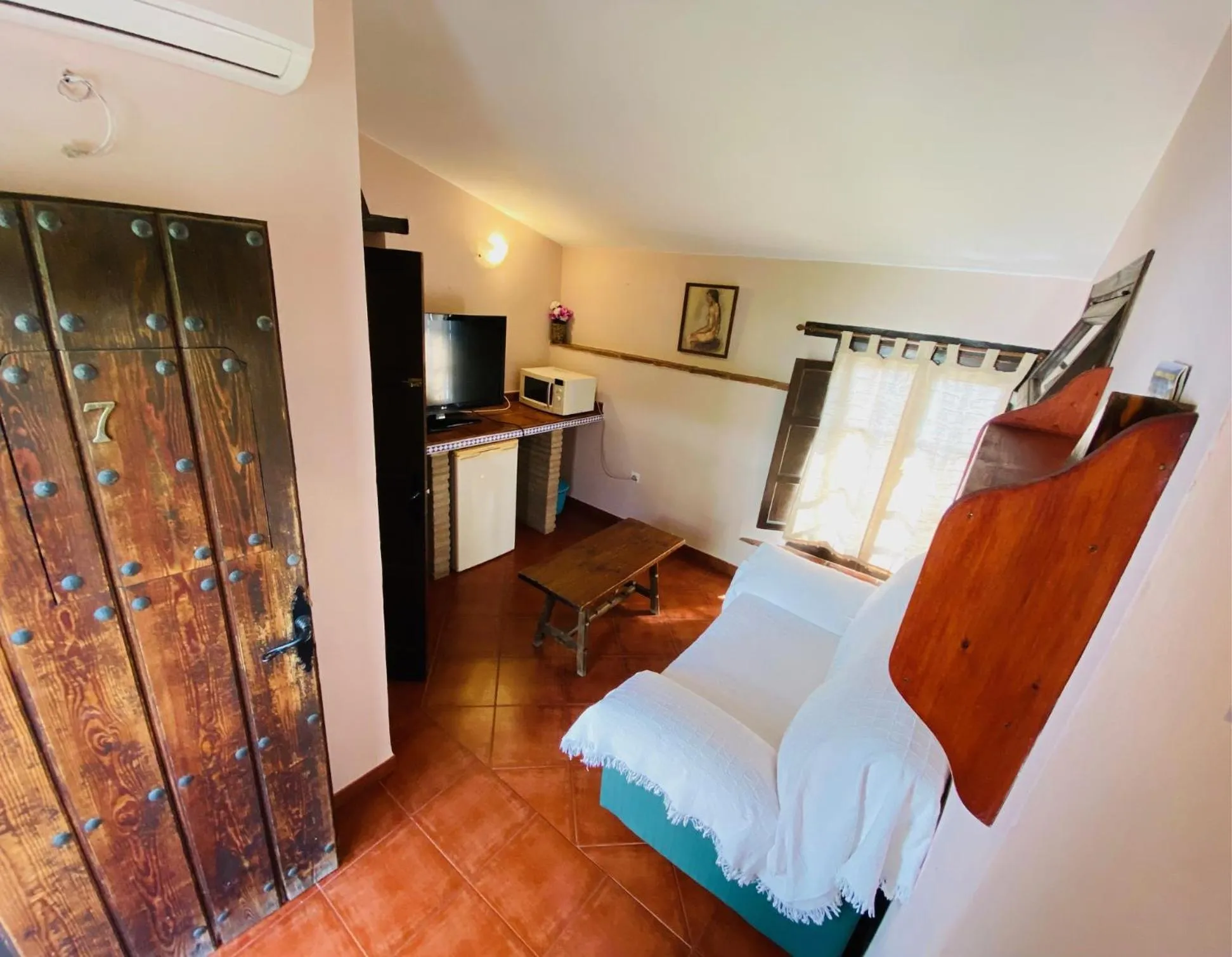 TV and multimedia, Bed in Posada La Casa Grande