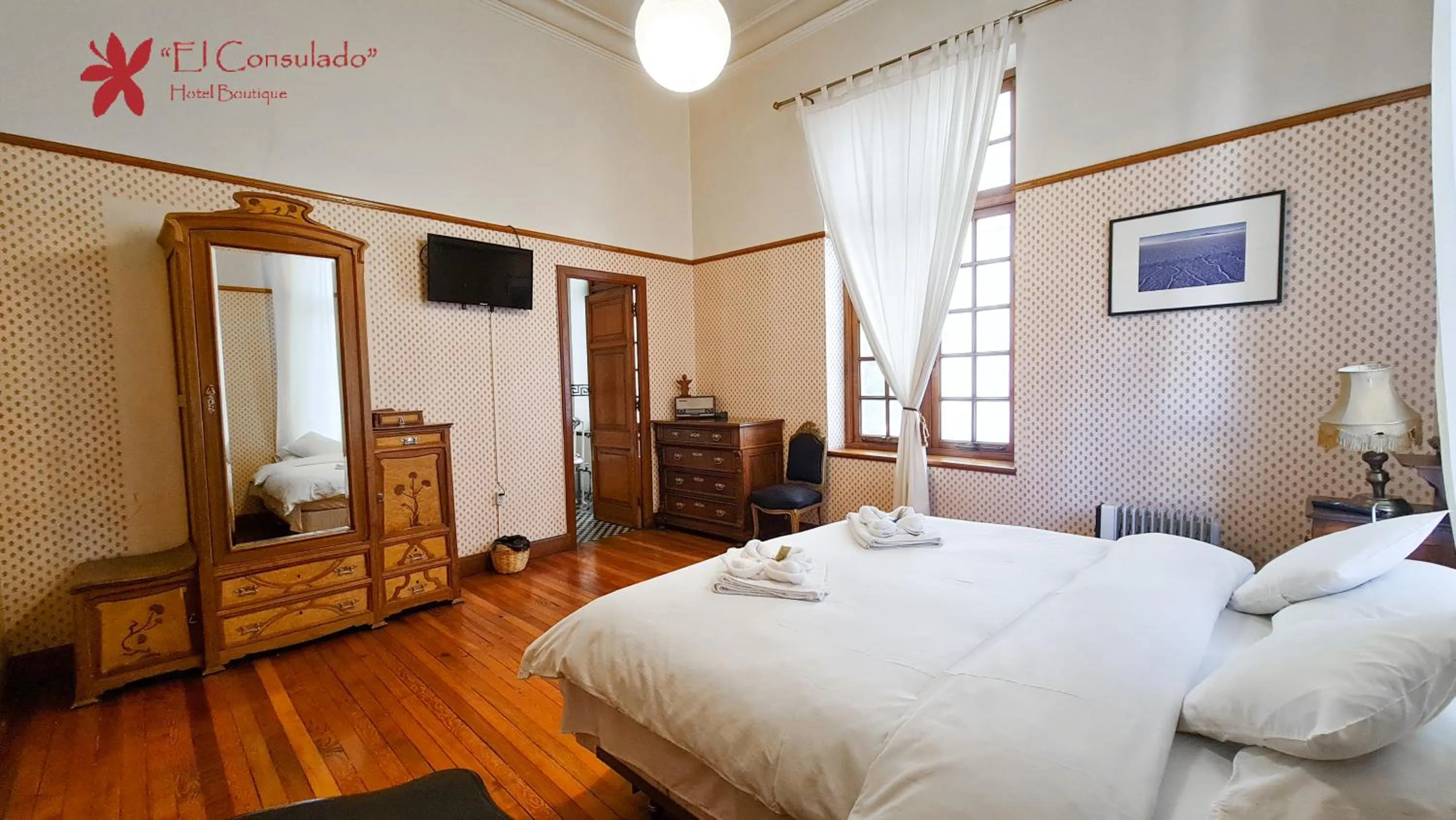 Bed in Hotel Boutique El Consulado