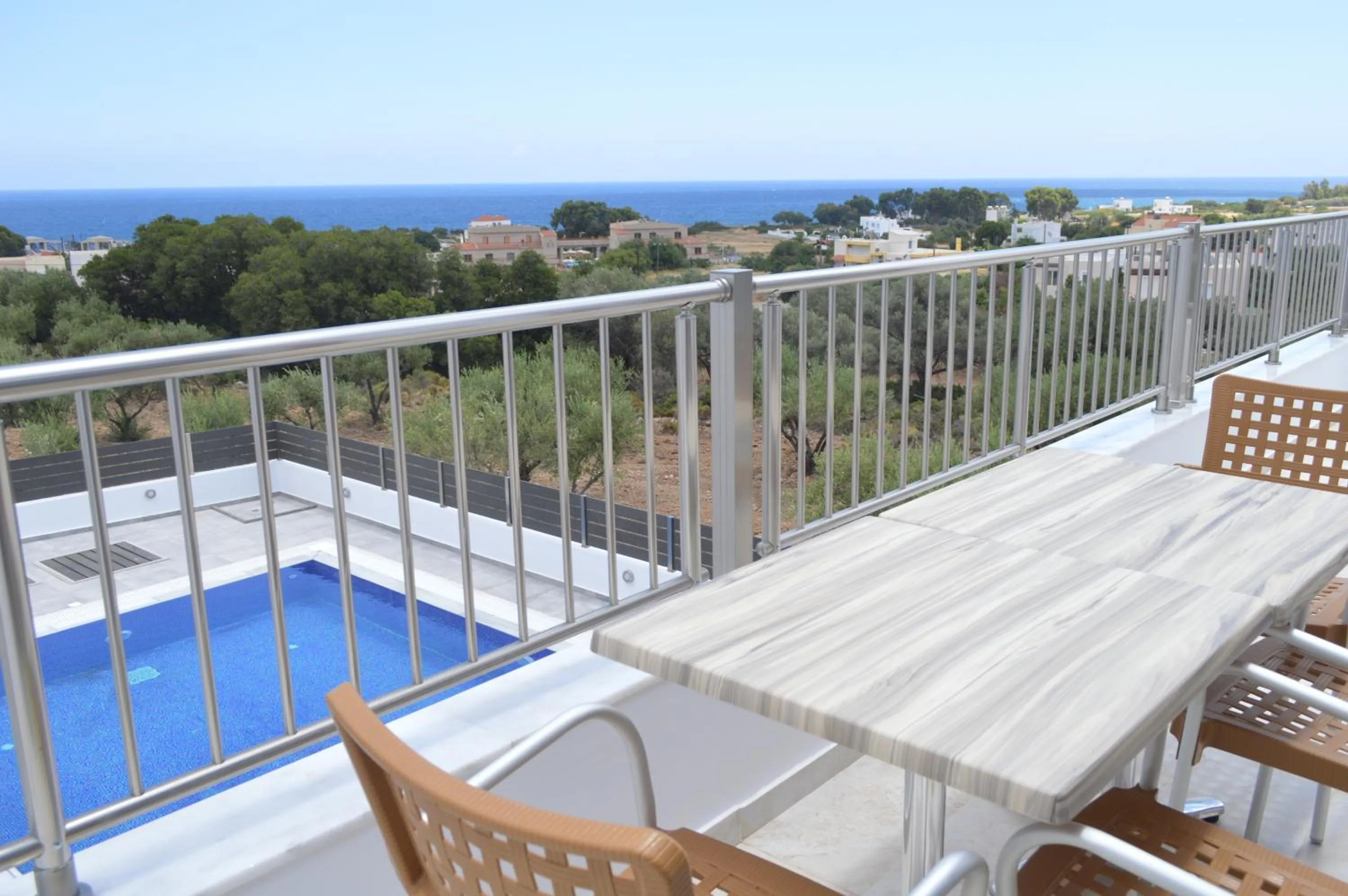 Pool view in Gennadi Gardens exclusive apartments