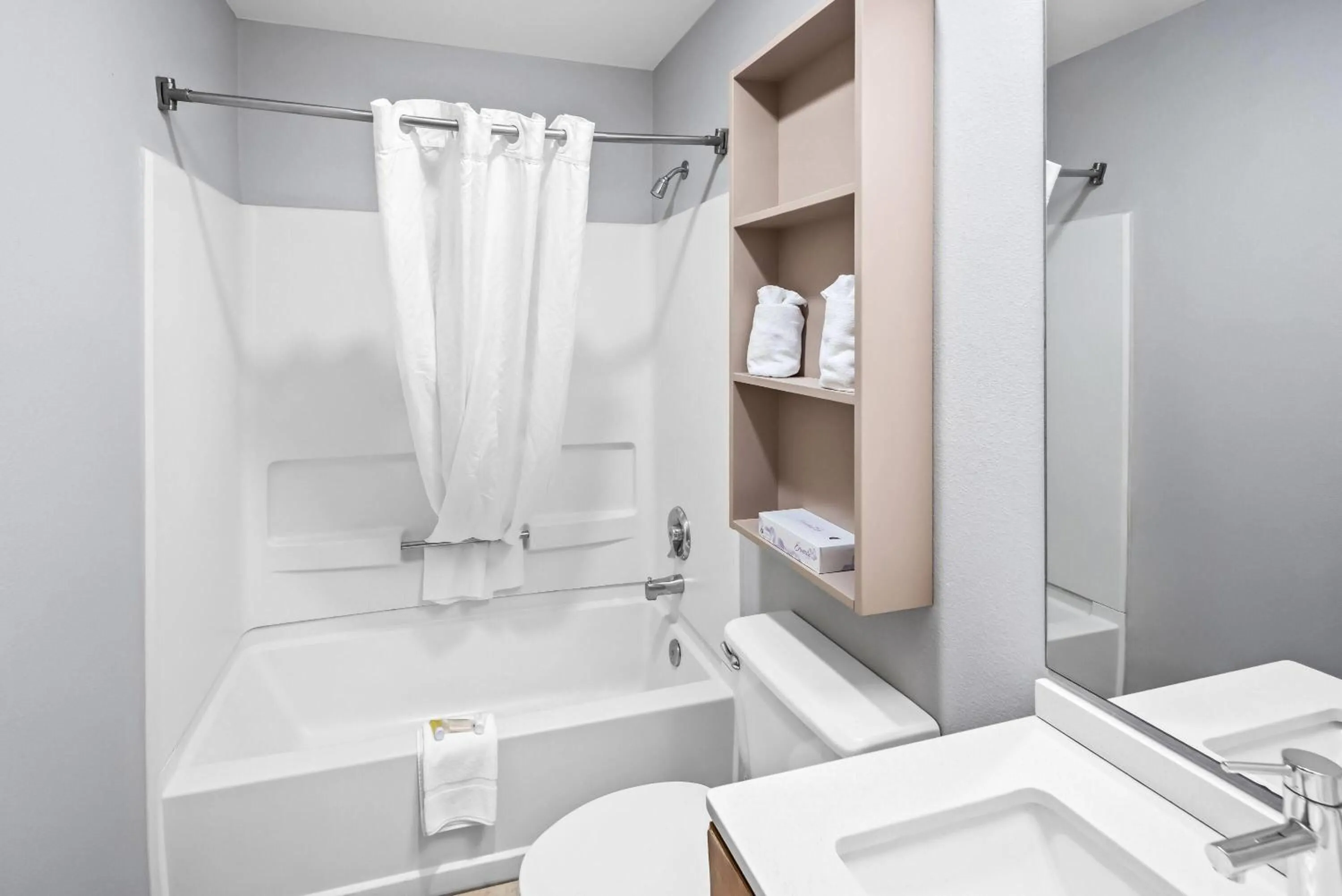 Bathroom in Microtel Inn by Wyndham Greensboro