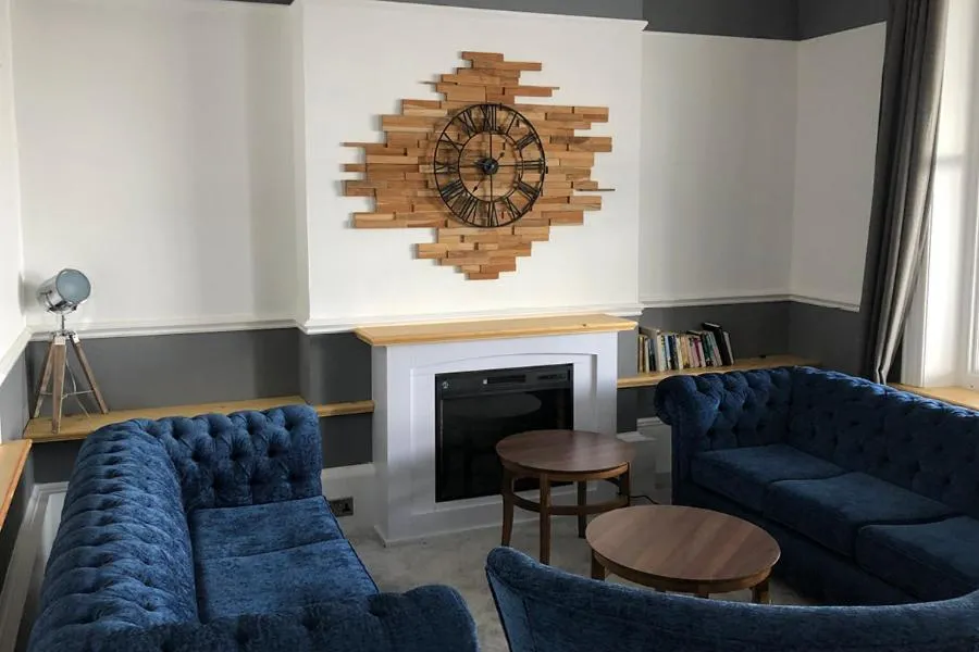 Seating area in Queens Hotel