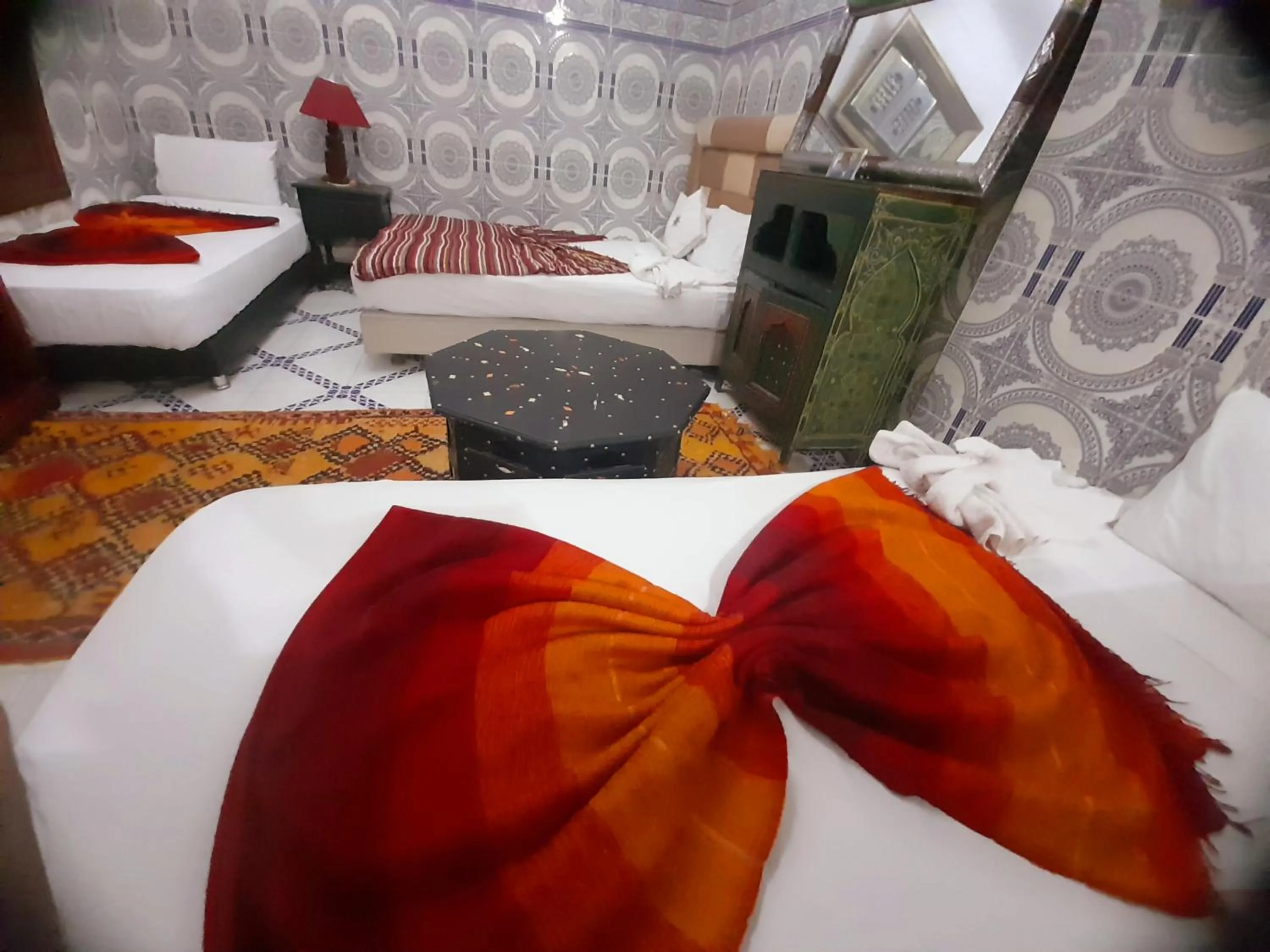 Bed in Riad Chennaoui