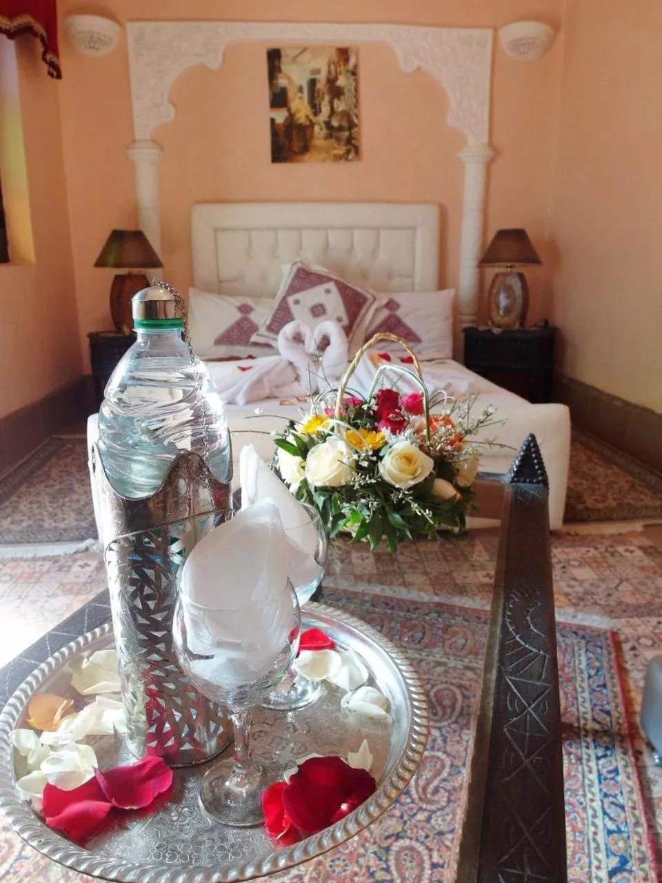 Bed in Riad Chennaoui