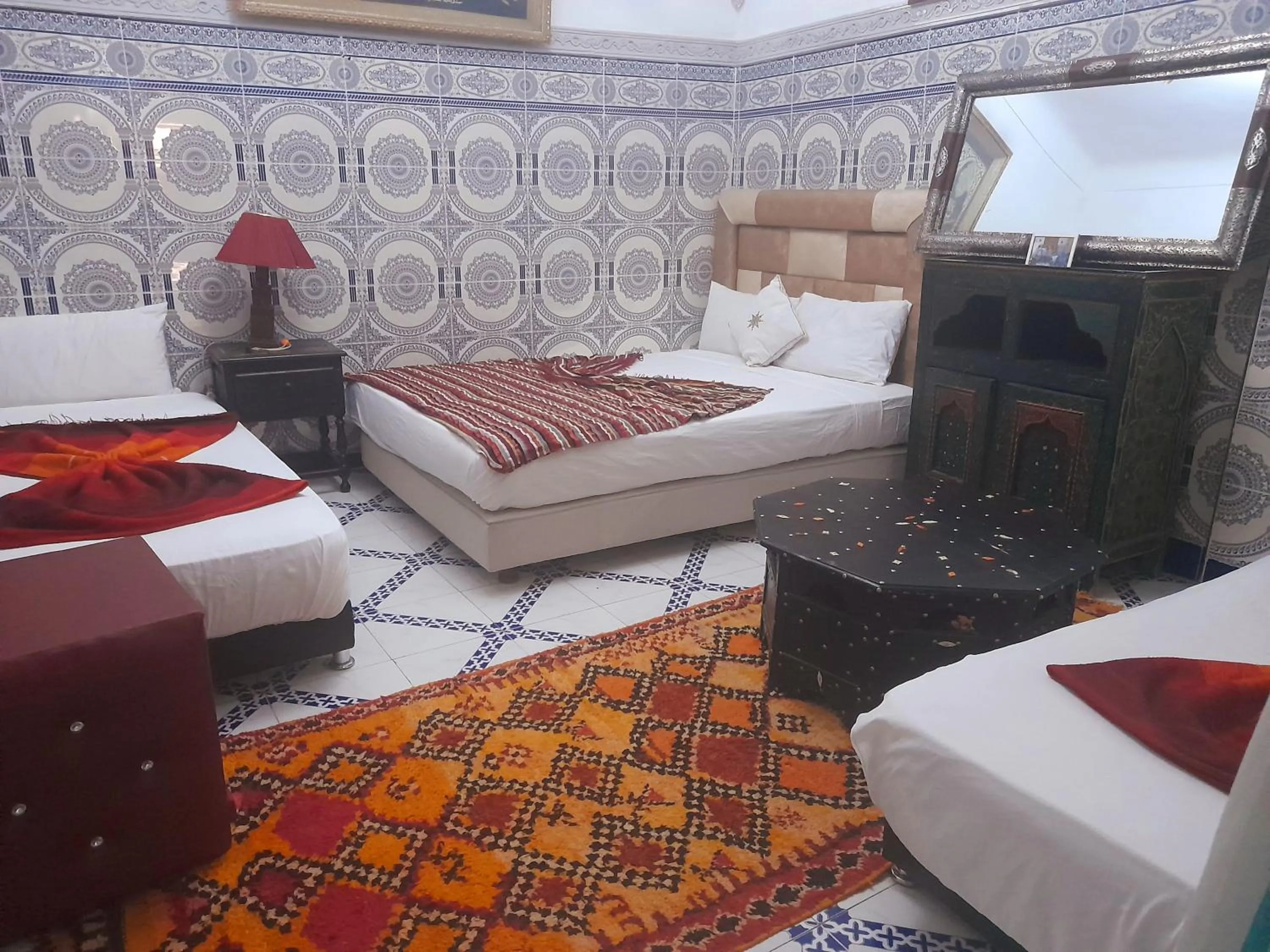 Bed in Riad Chennaoui
