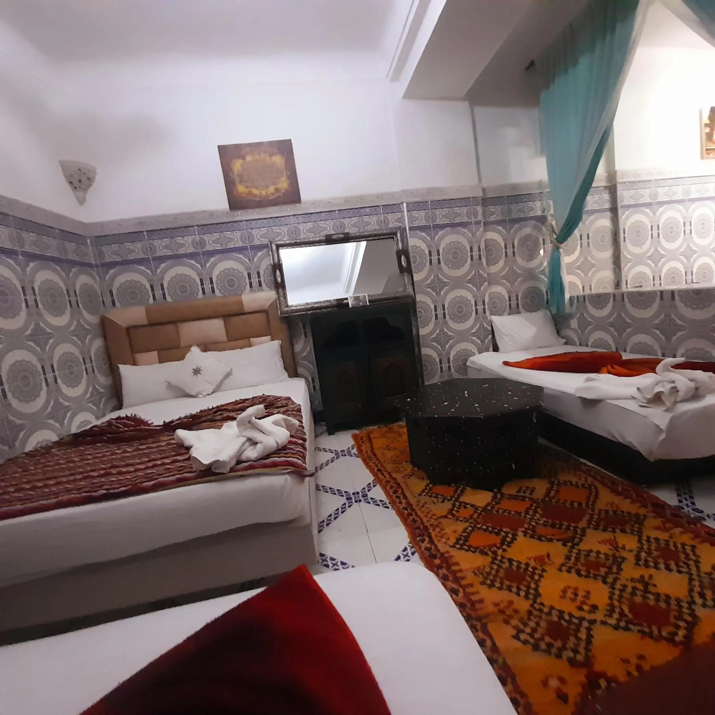 Bed in Riad Chennaoui