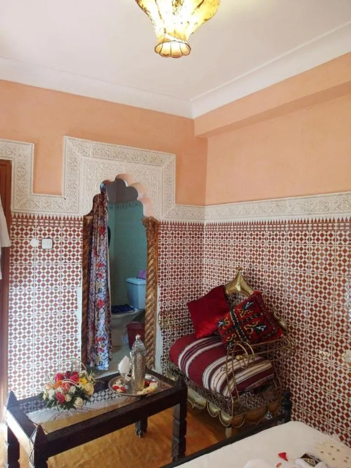 Bed in Riad Chennaoui