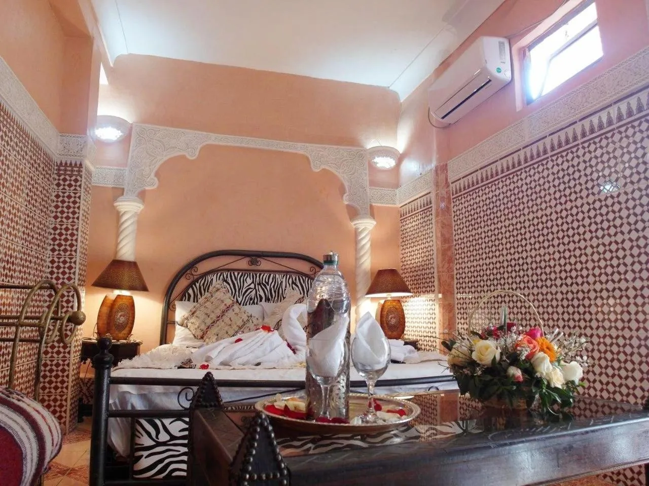 Bed in Riad Chennaoui