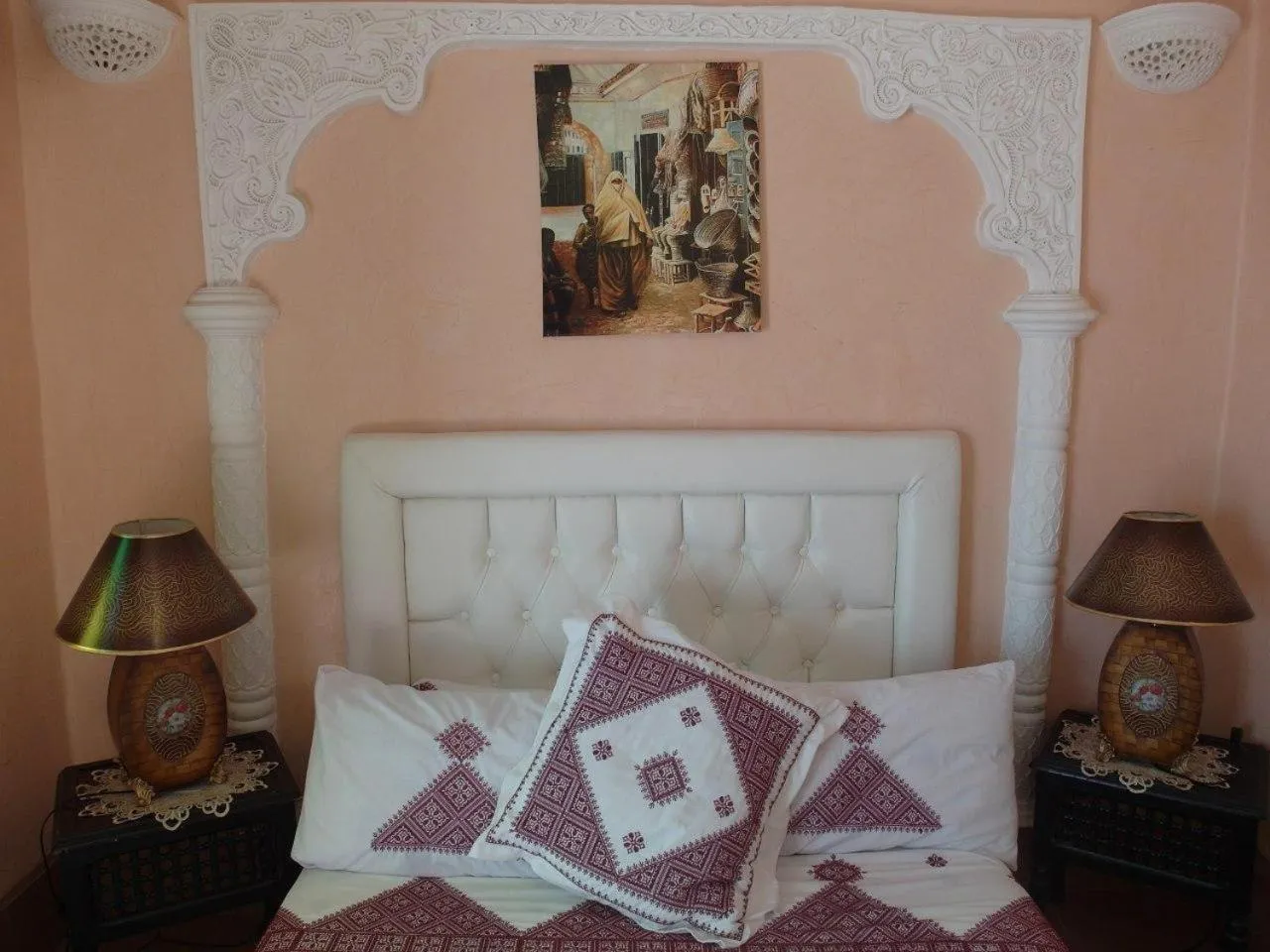 Bed in Riad Chennaoui