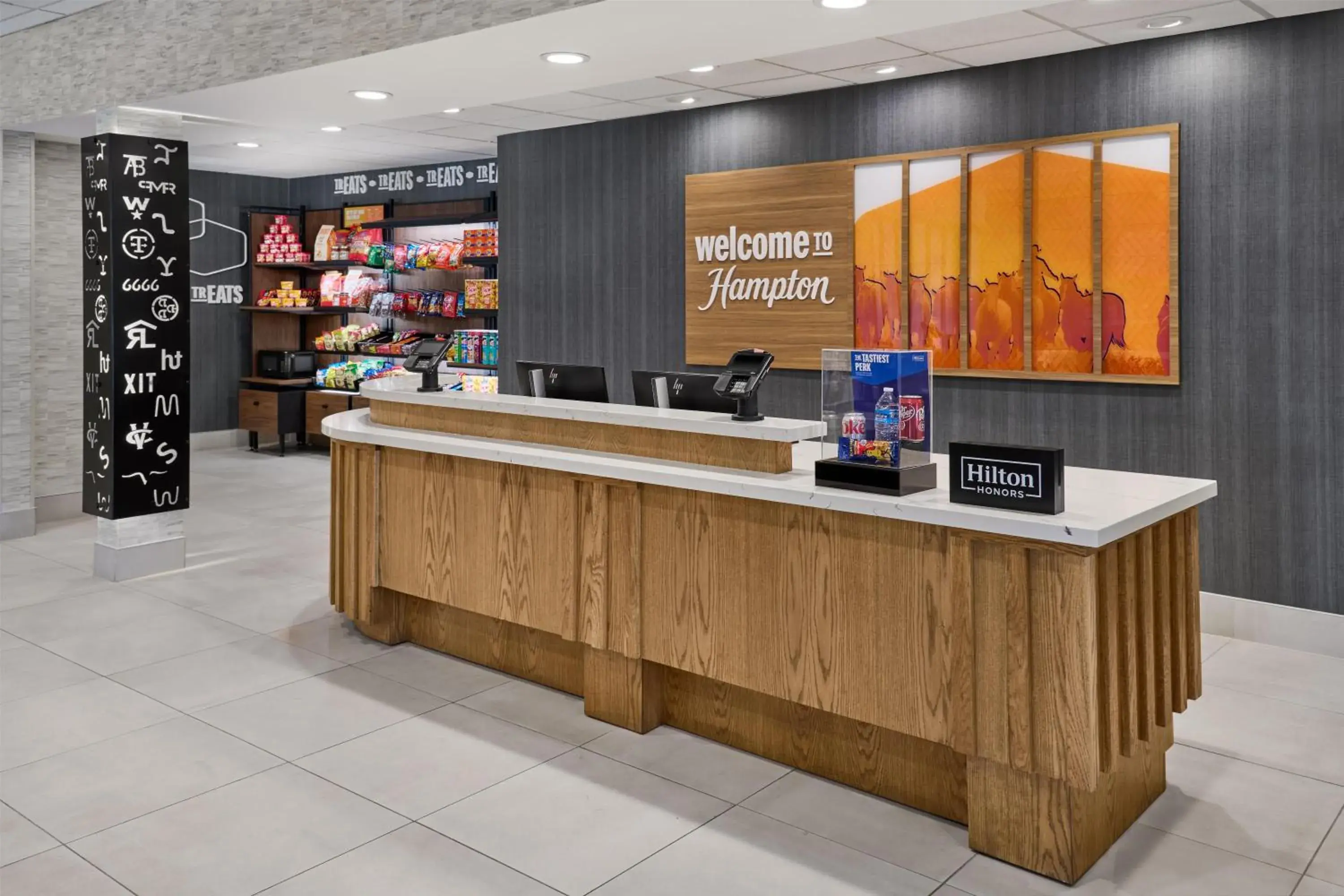 Lobby or reception in Hampton Inn Vernon Lobby or reception in Hampton Inn Vernon