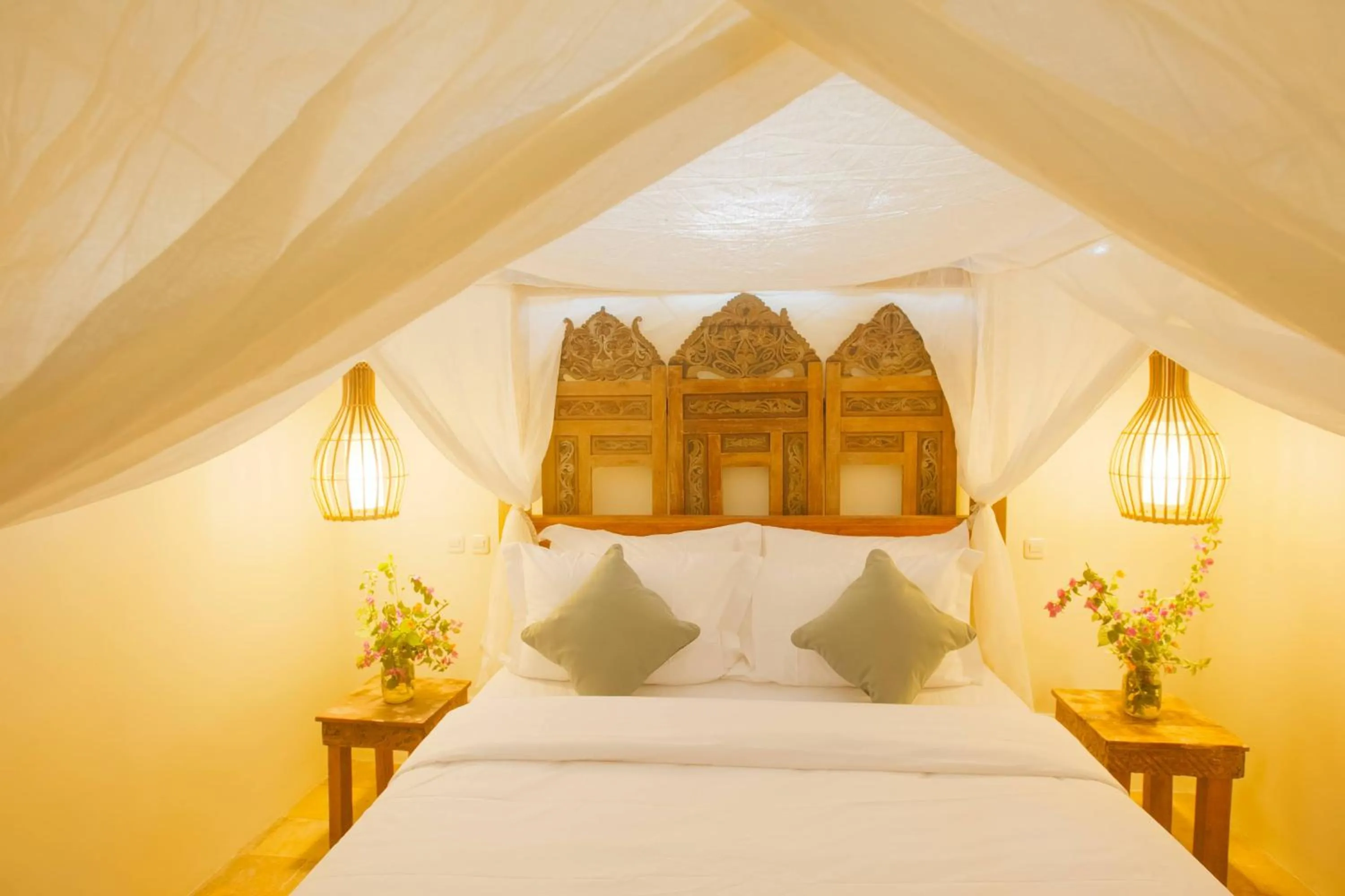 Bed in Flowers & Fire Yoga Garden