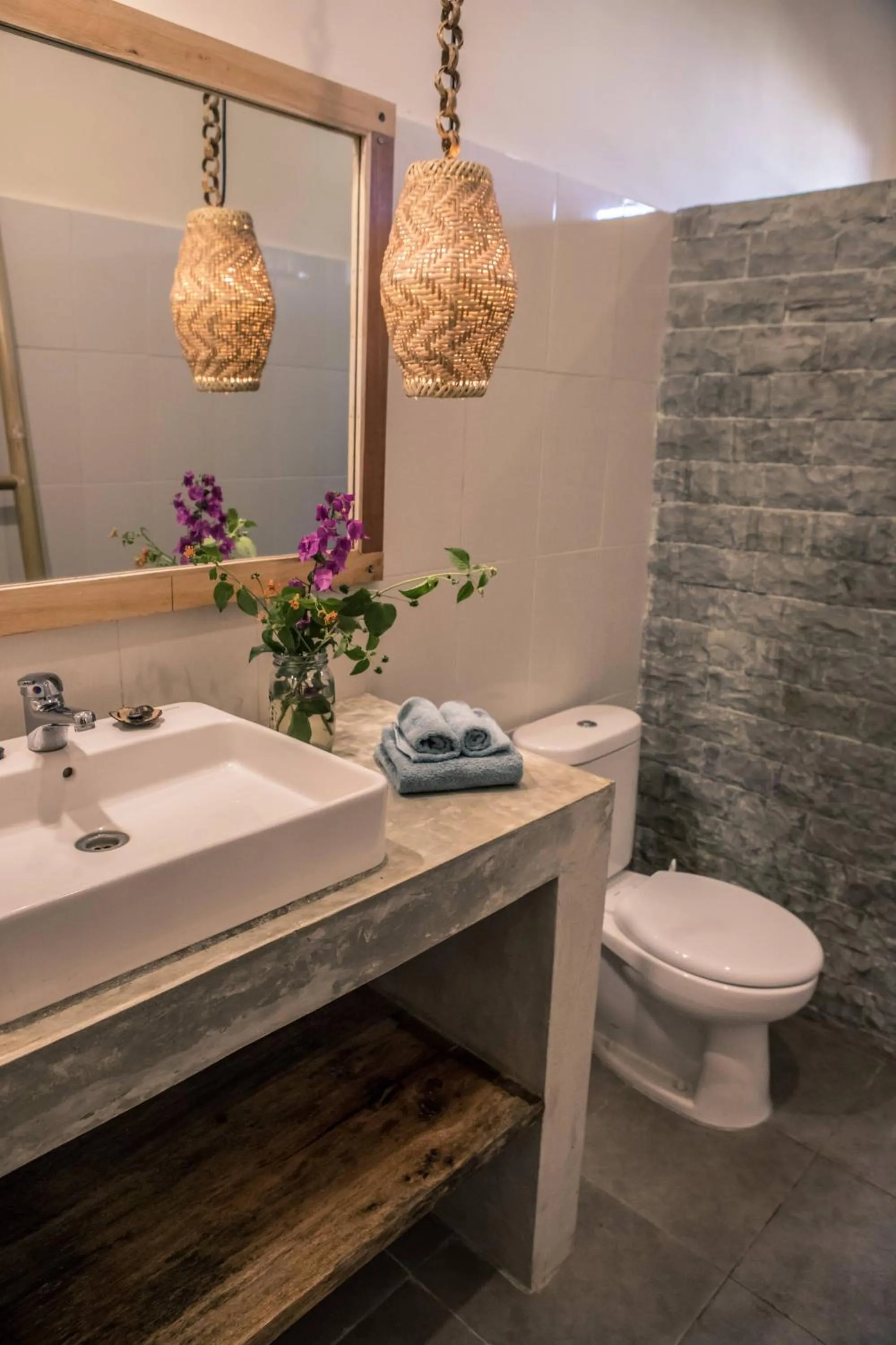 Toilet in Flowers & Fire Yoga Garden