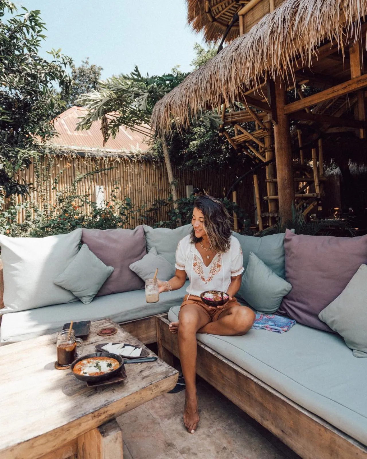 Patio in Flowers & Fire Yoga Garden