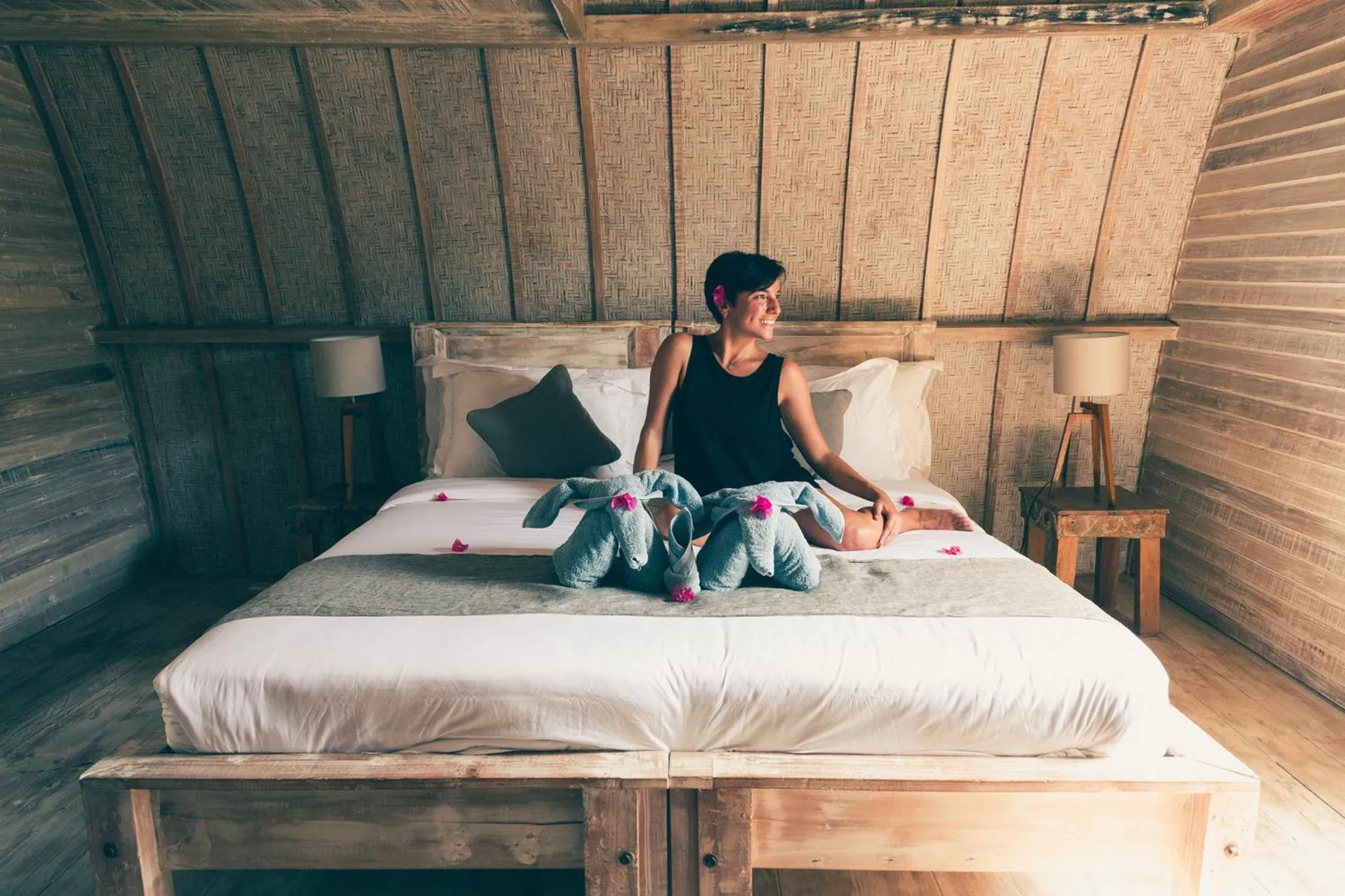 Bed in Flowers & Fire Yoga Garden