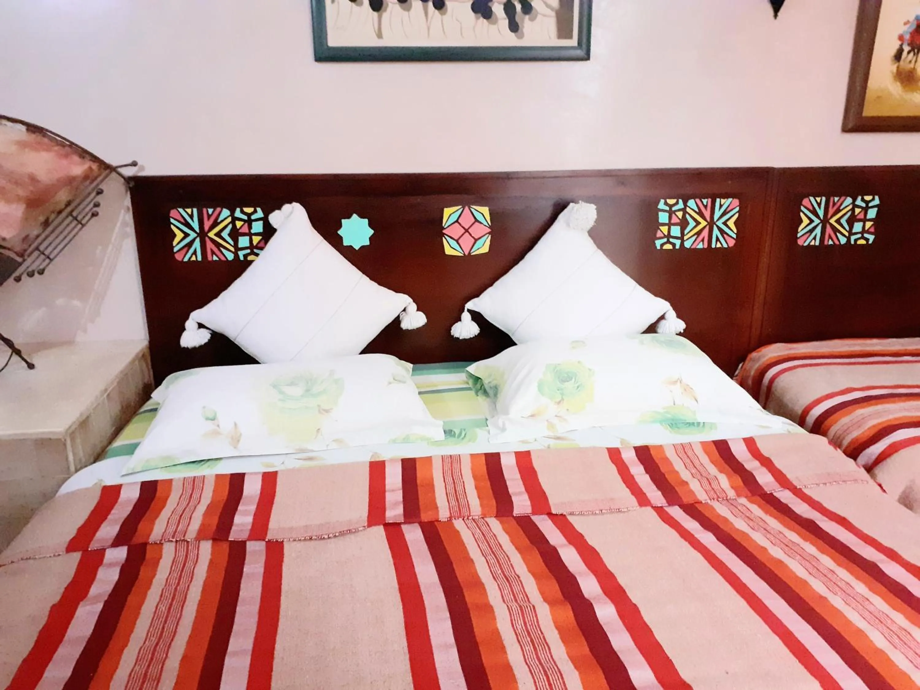 Bed in Riad Sesame