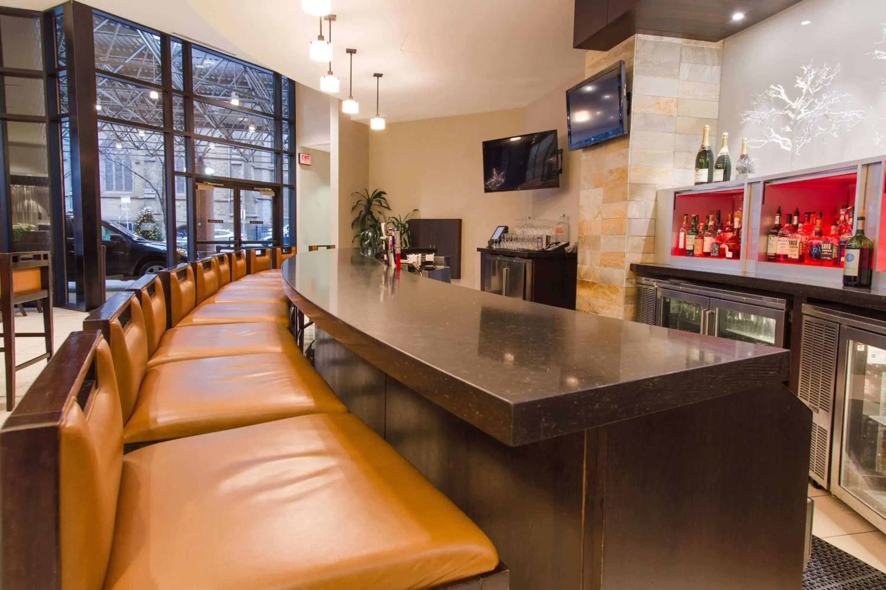 Lounge or bar in Hilton Albany Lounge or bar in Hilton Albany