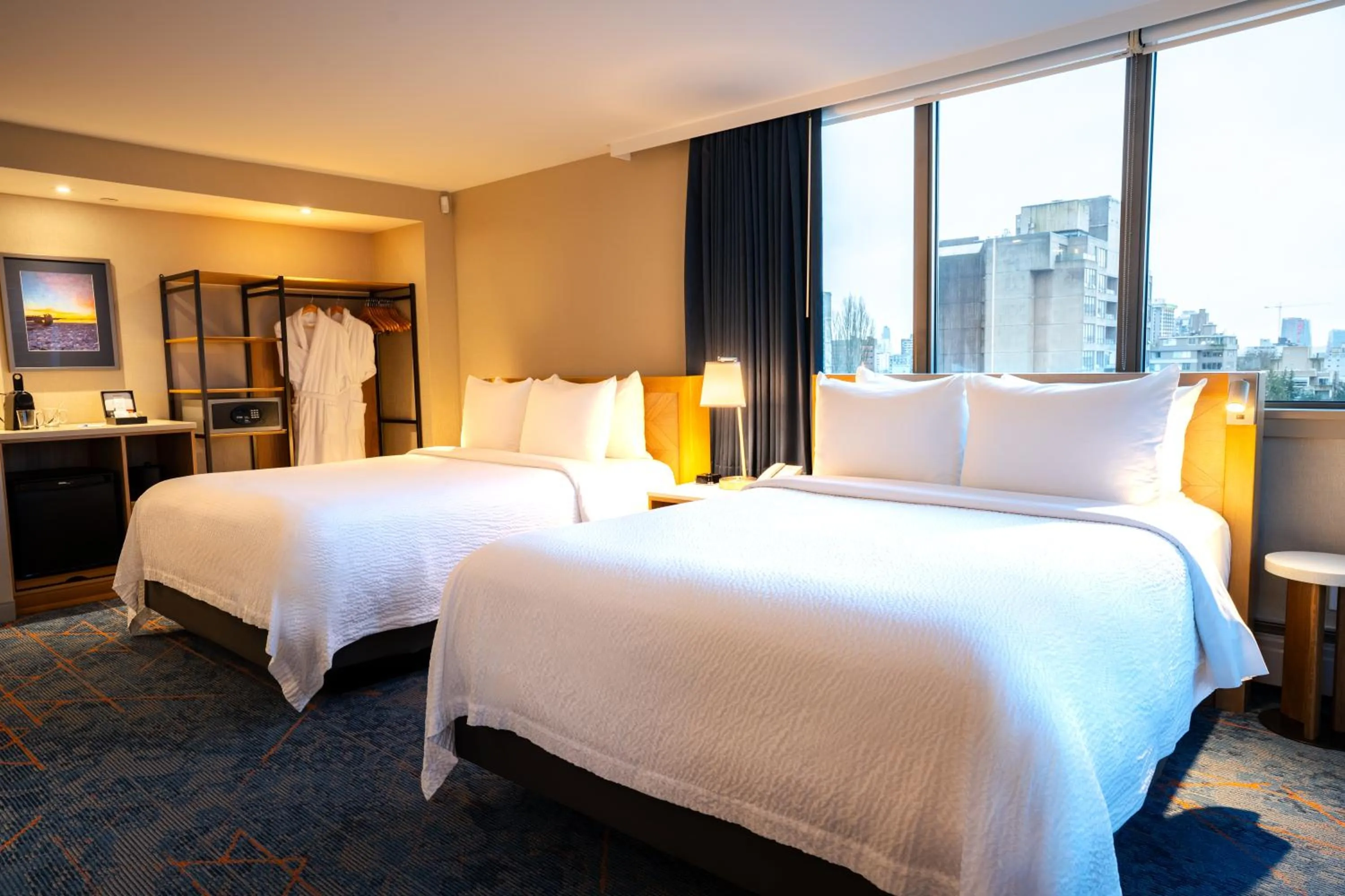 Bed in Blue Horizon Hotel