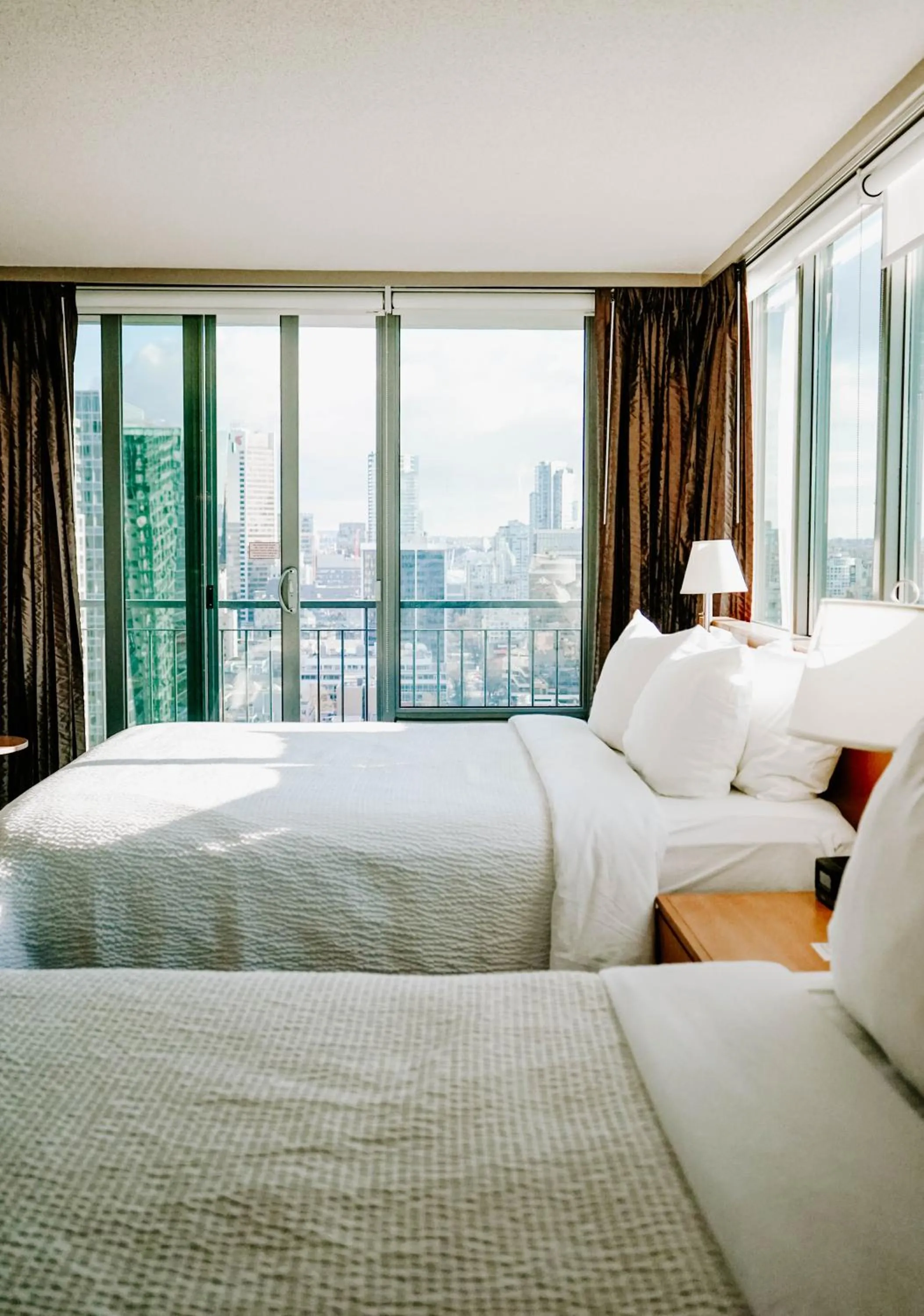 Bed in Blue Horizon Hotel