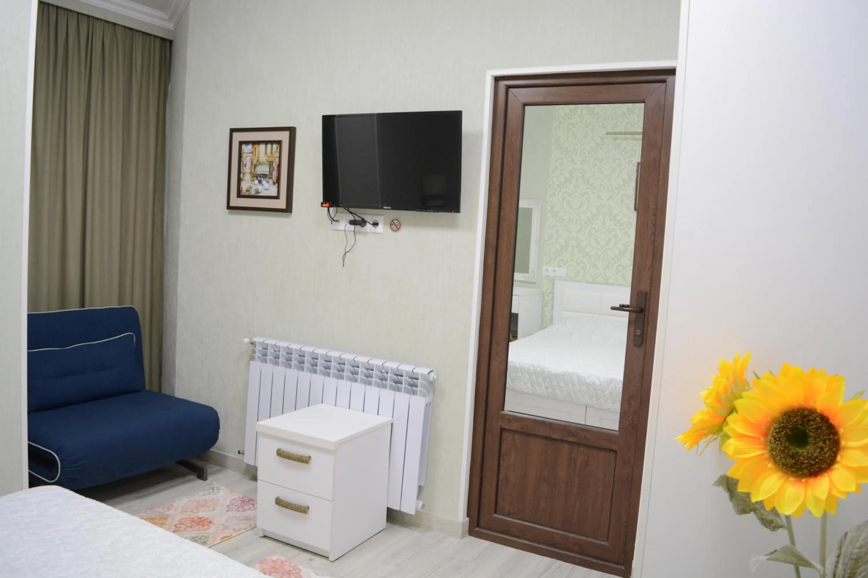 Bed in Hotel Nicolas