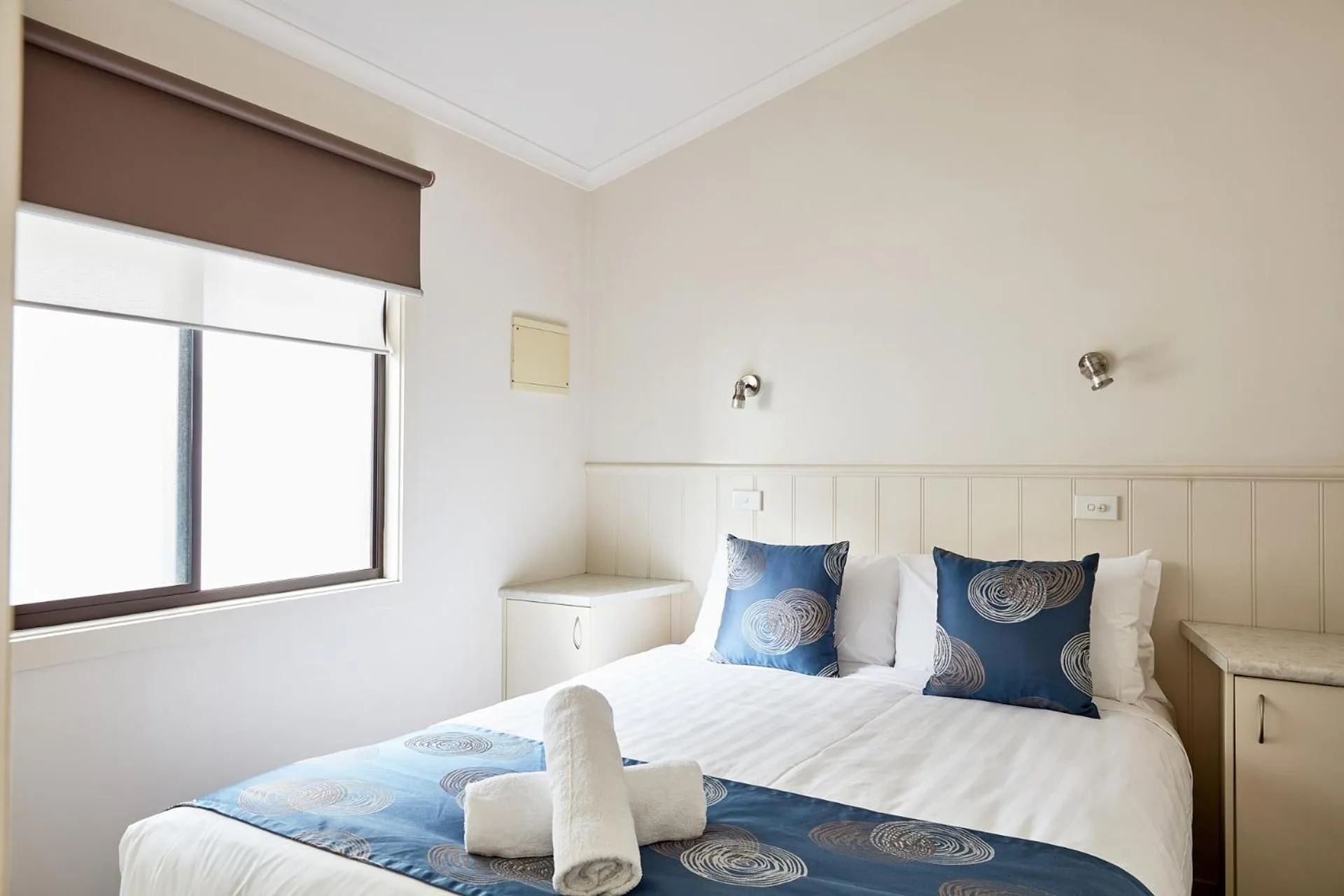 Bed in Anglesea Family Caravan Park