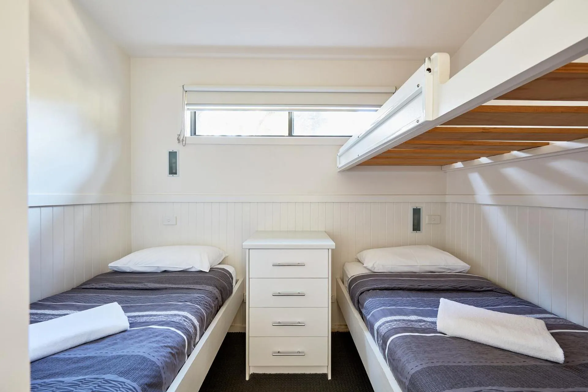 Bed in Anglesea Family Caravan Park