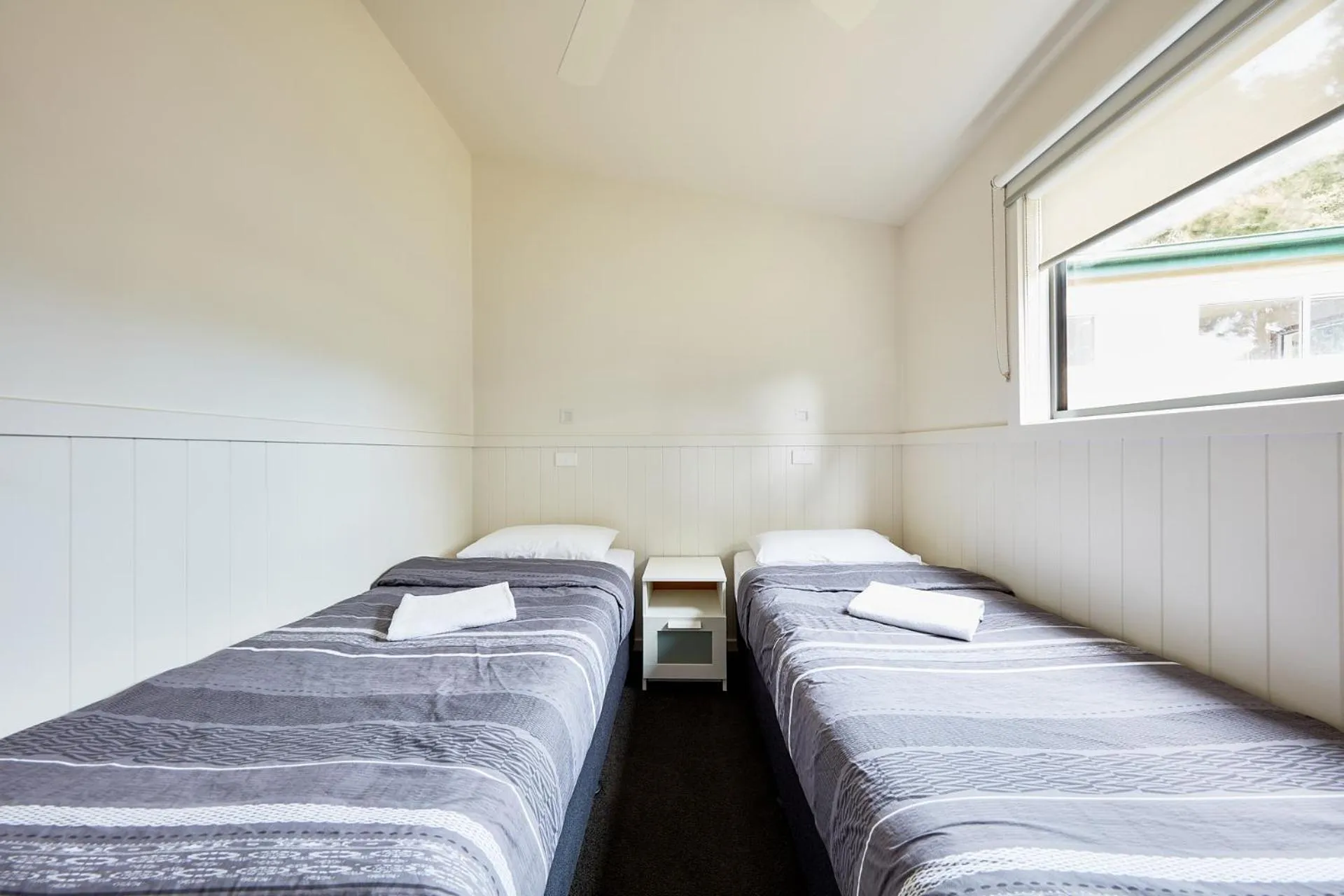 Bed in Anglesea Family Caravan Park