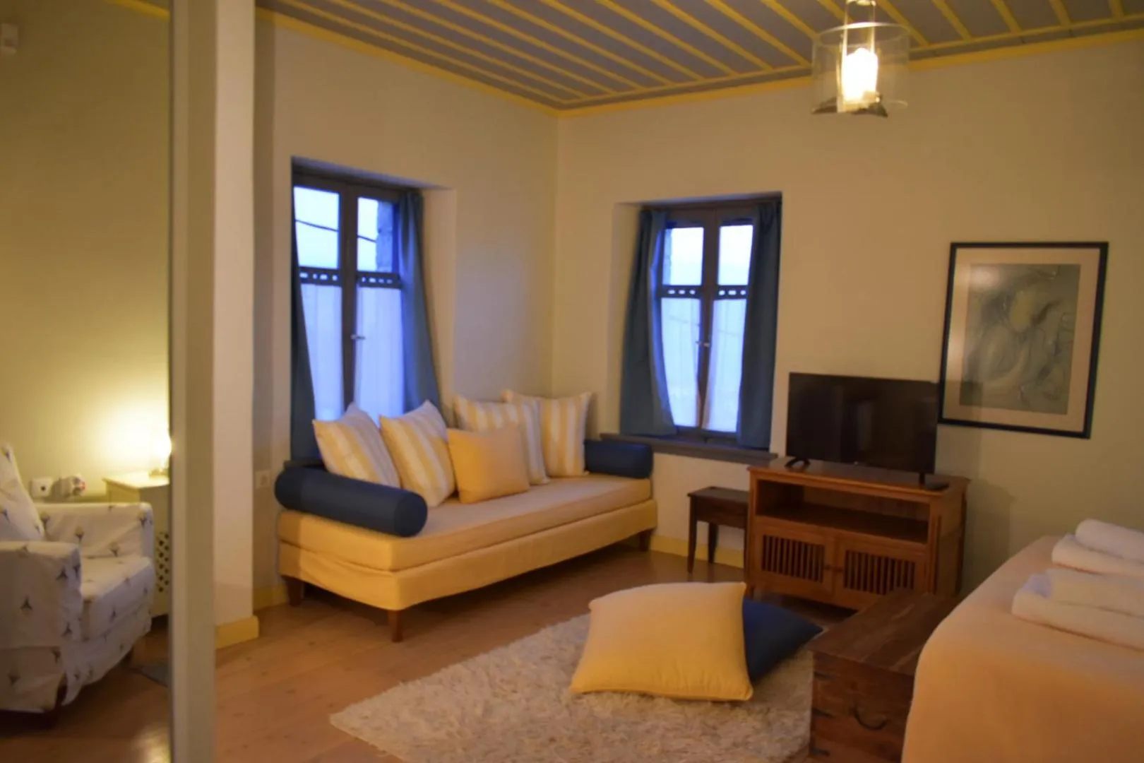 Bed in Kyriaki Guesthouse & Suites