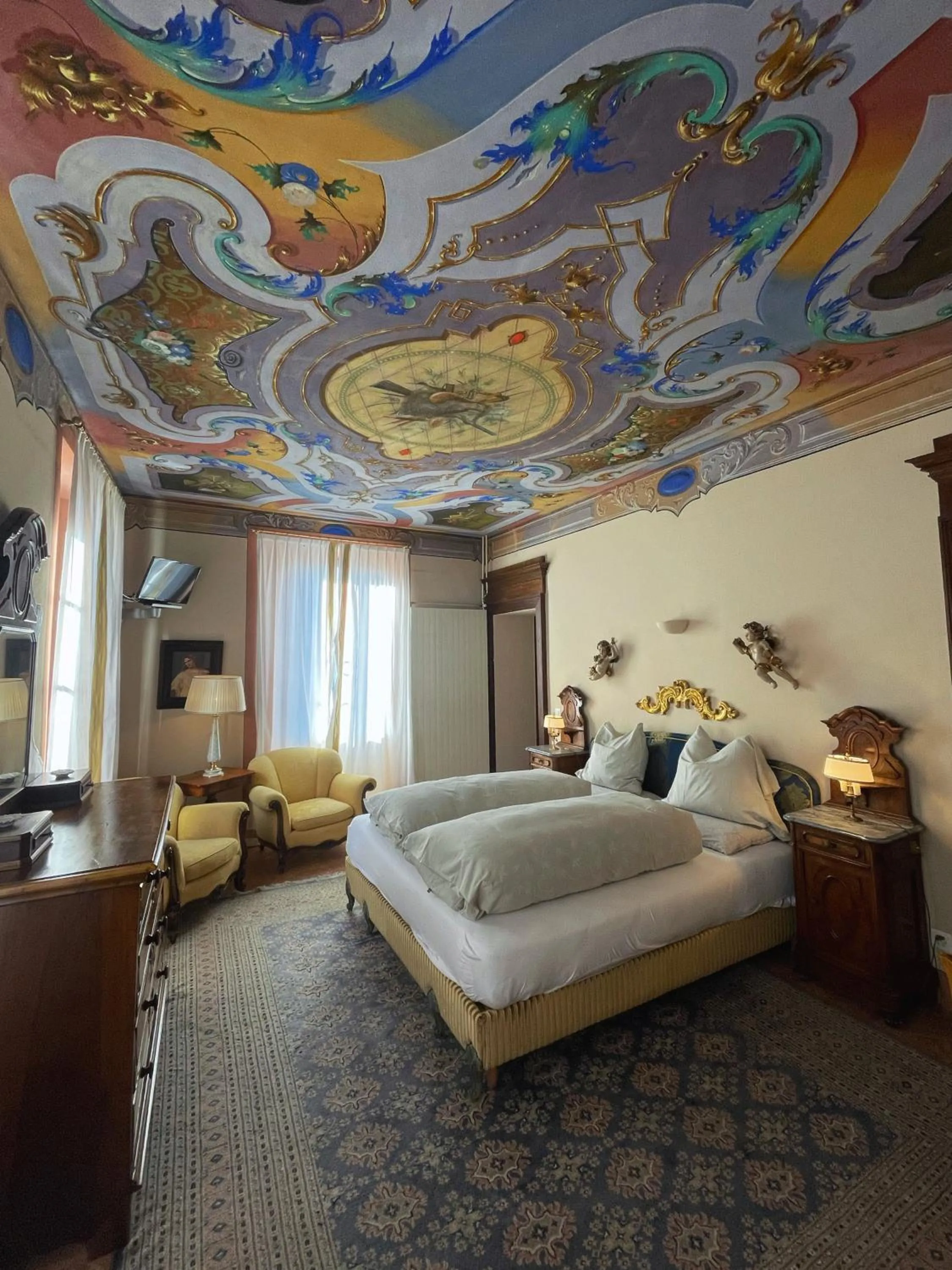 Bed in Grotto Flora B&B Chambres de charme