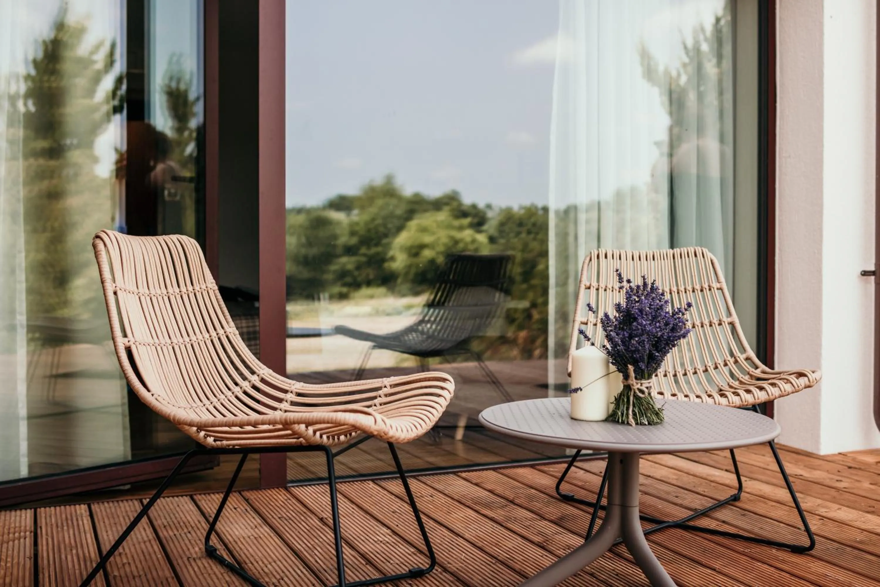 Balcony/Terrace in Hotel Osada Karbówko Wellness & SPA