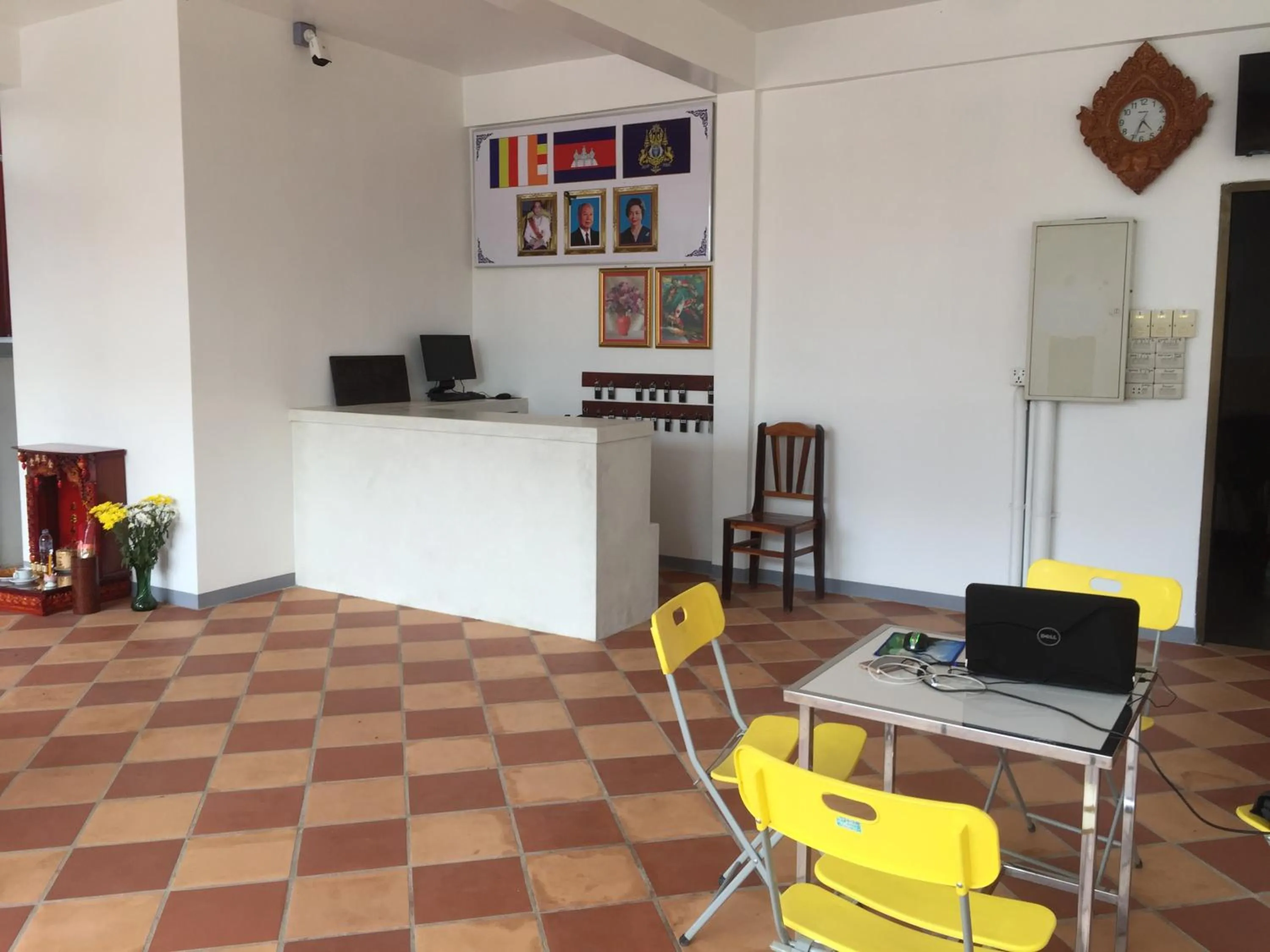 Lobby or reception in Botoum Hostel
