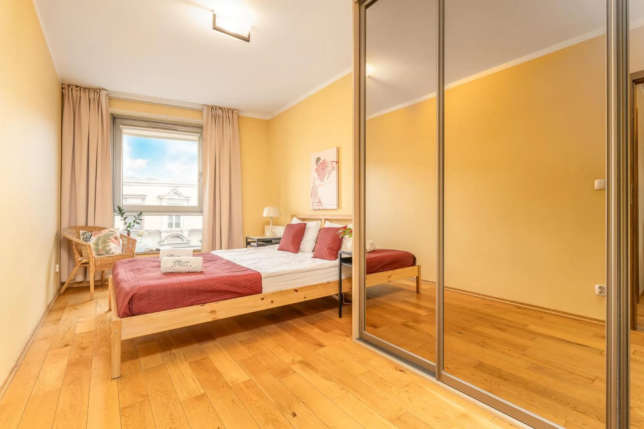 Bed in MARGI Brandy Apartament