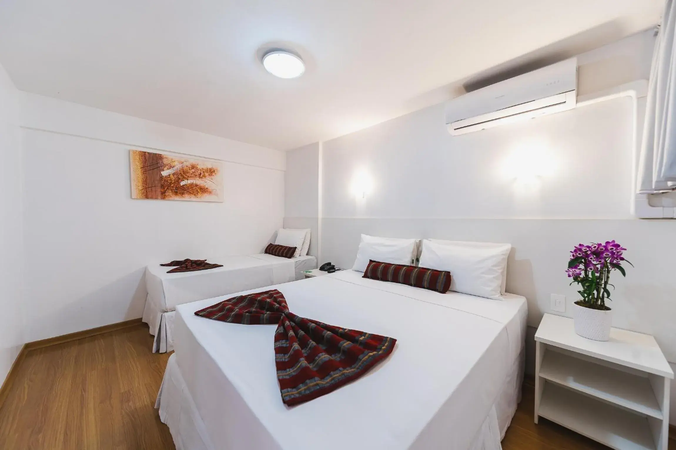 Bed in Hotel Nacional Inn Curitiba Estação Shopping Bed in Hotel Nacional Inn Curitiba Estação Shopping