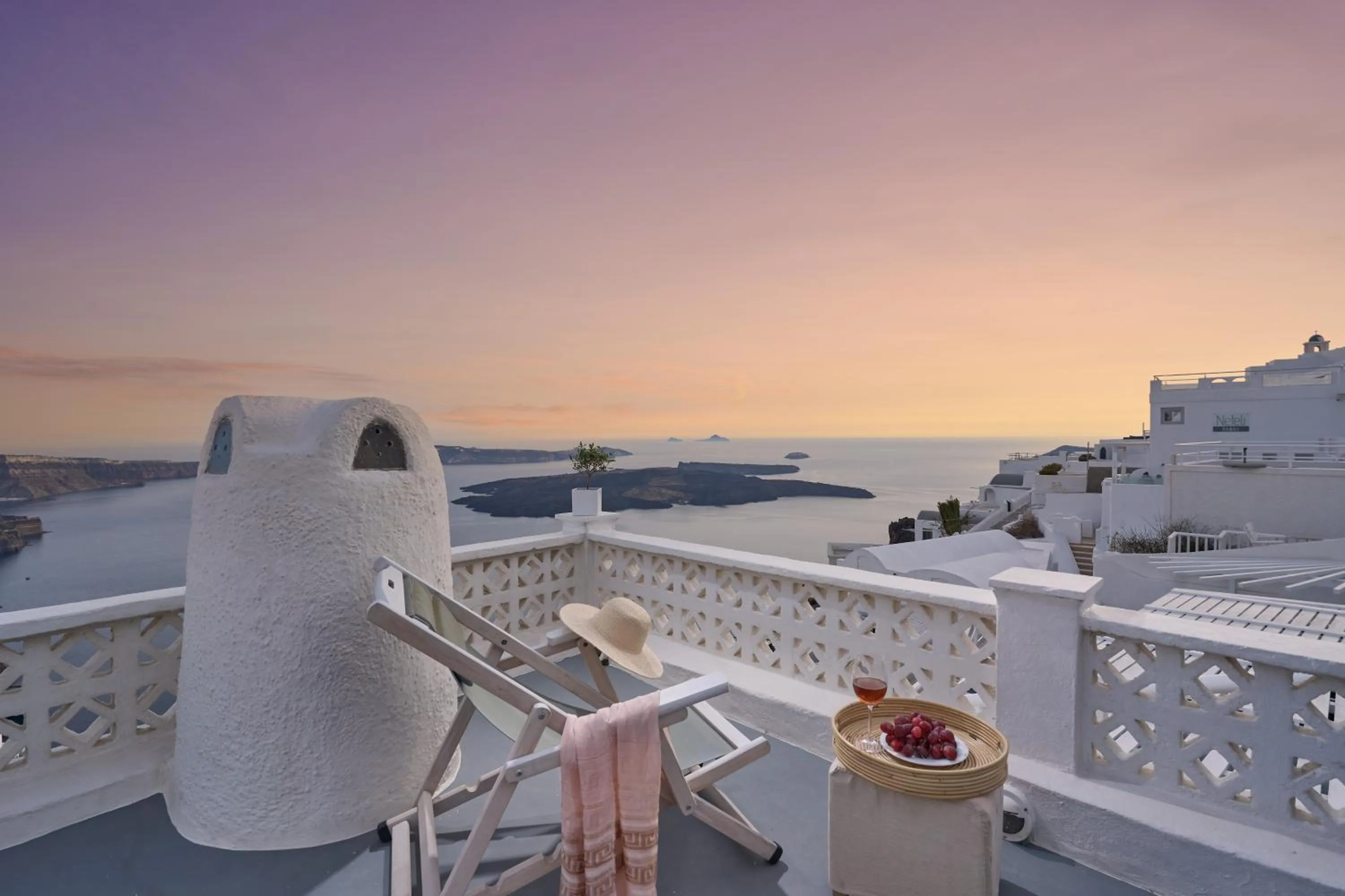 Balcony/Terrace in Santorini Mansion at Imerovigli
