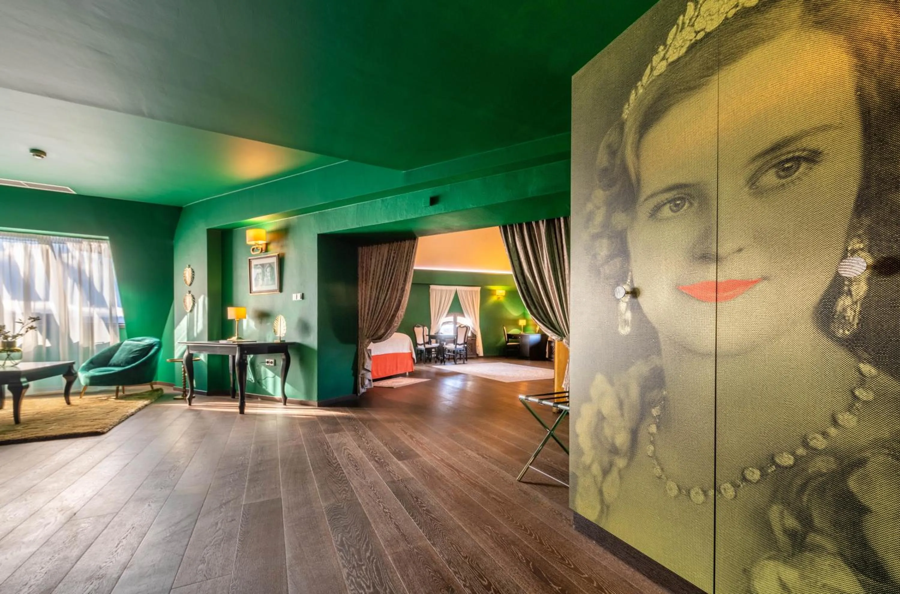 Decorative detail, Bed in Chateau Appony