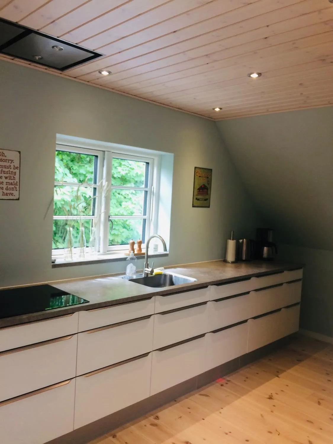 Communal kitchen in Billund Holiday - Assengaard B & B