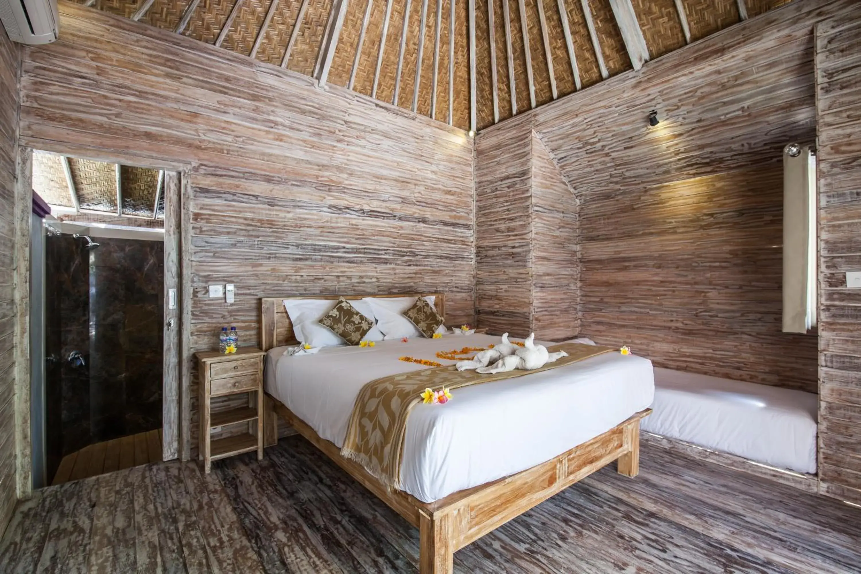 Bed in The Nichos Bungalows And Villas Bed in The Nichos Bungalows And Villas