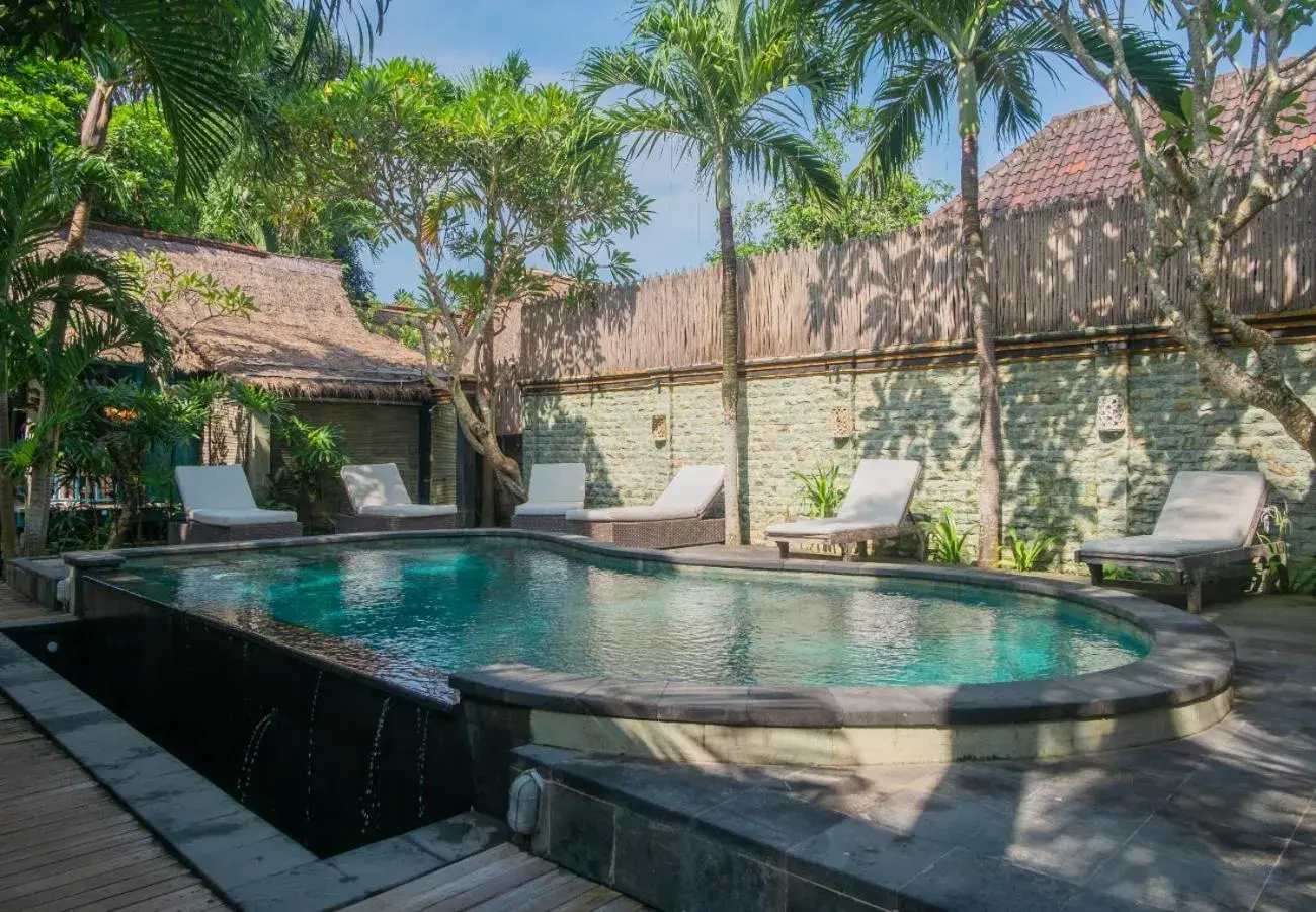 Pool view in The Nichos Bungalows And Villas Pool view in The Nichos Bungalows And Villas