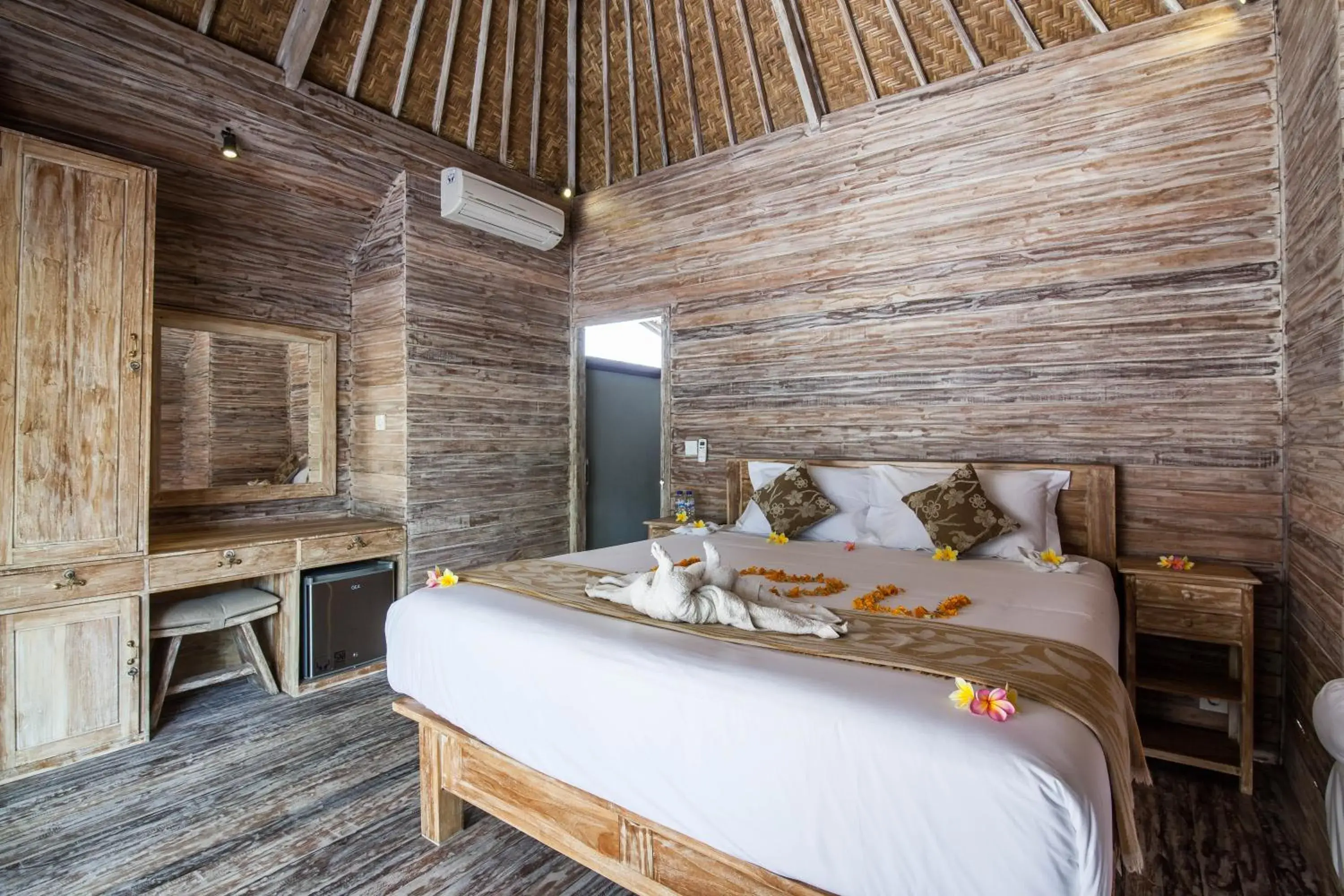 Bed in The Nichos Bungalows And Villas Bed in The Nichos Bungalows And Villas