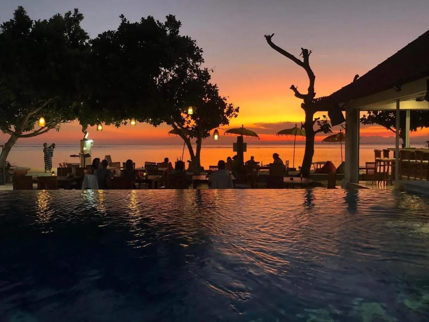 Sunset in Nusa Indah Bungalow
