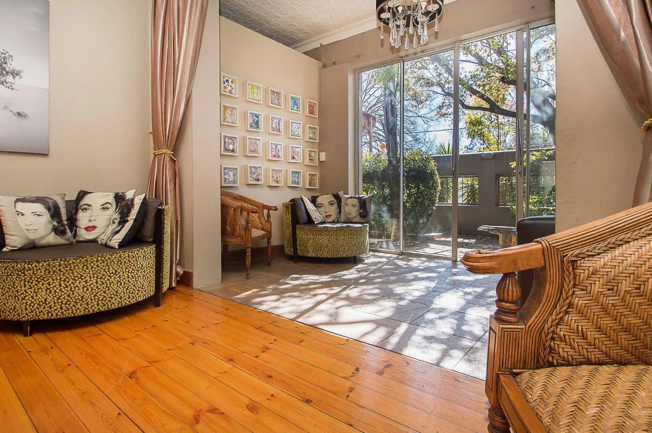 Seating area in Saffron Guest House