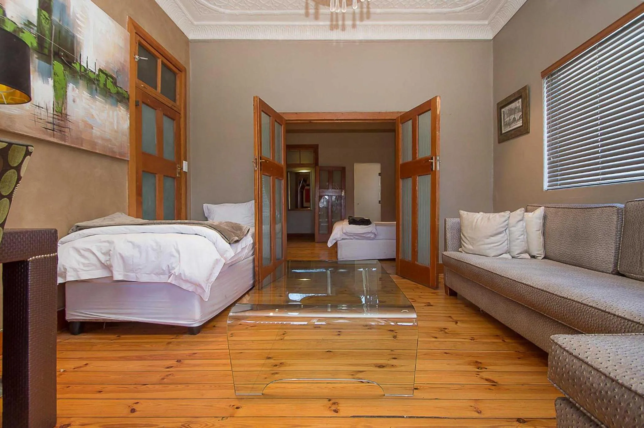 Bed in Saffron Guest House