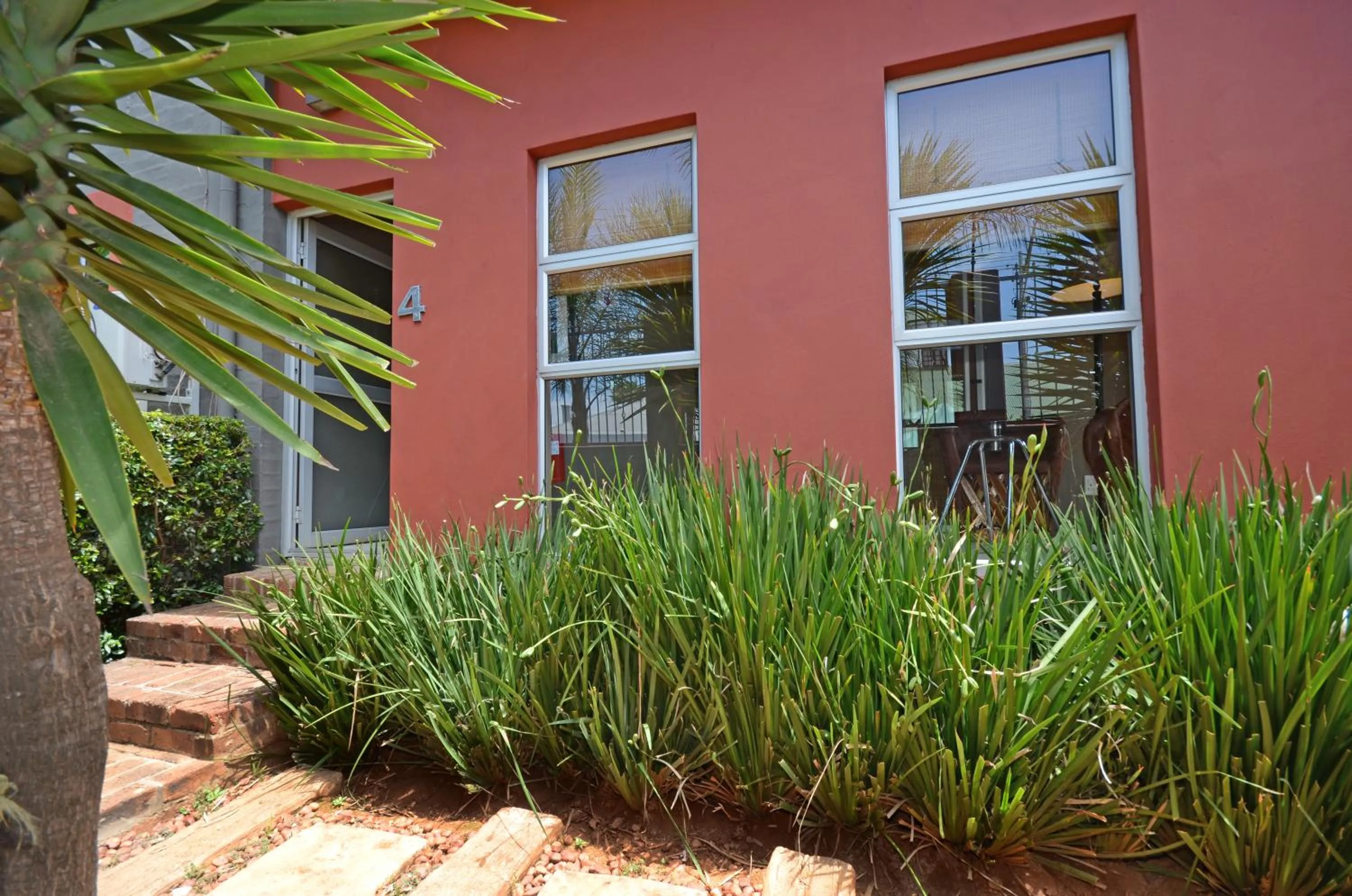 Garden view in Saffron Guest House